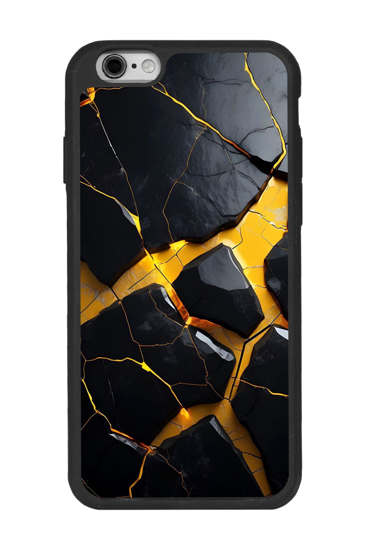 BGAKSESUAR Apple iPhone 6 Plus Siyah Silikon Kılıf Çiziklere ve Darbelere Karşı Koruma