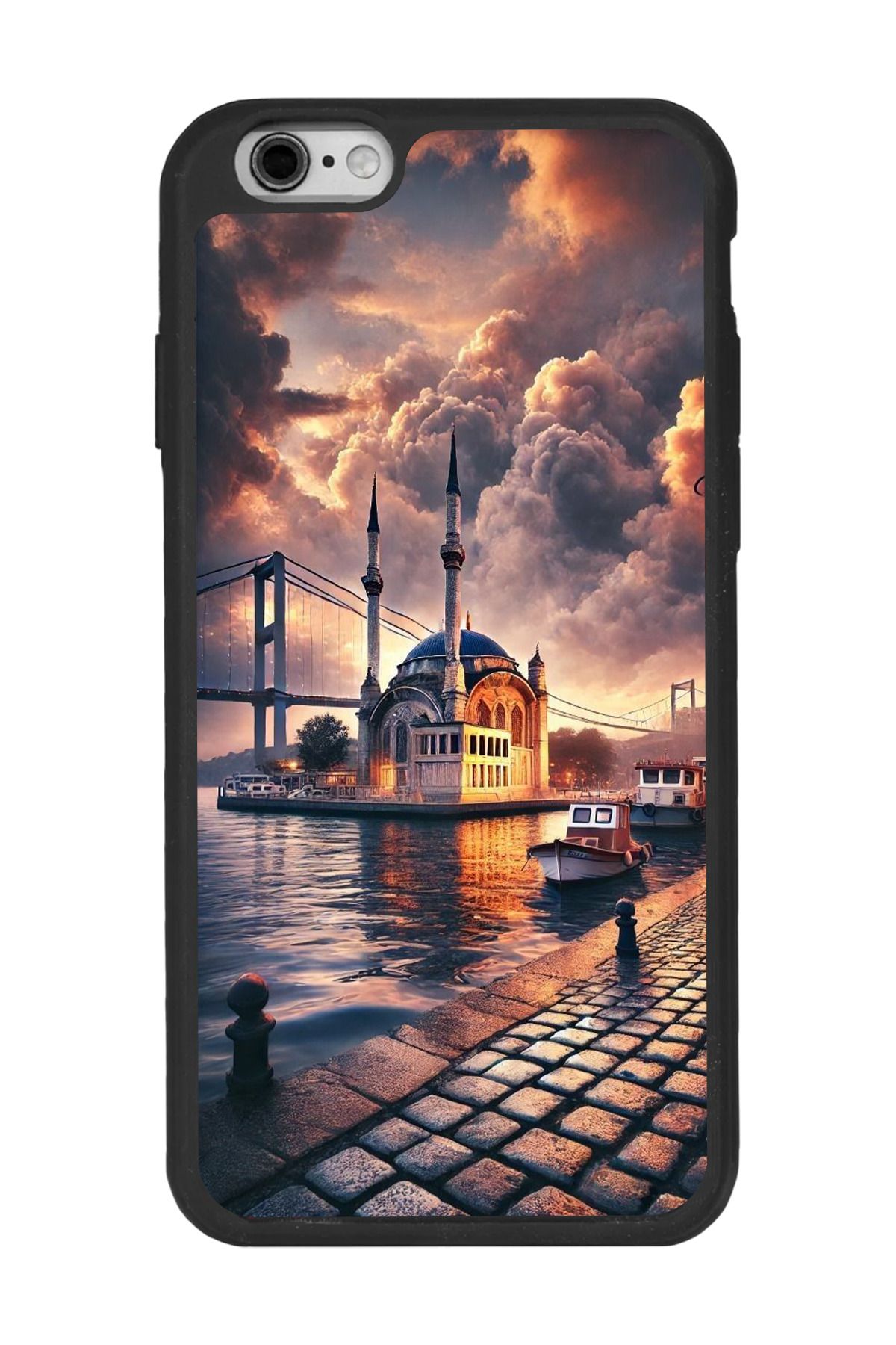 BGAKSESUAR Apple iPhone 6s Plus Siyah Silikon Kılıf Çiziklere ve Darbelere Karşı Koruma