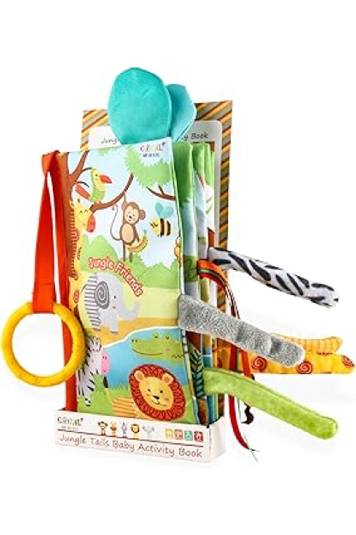 Mu Art Ahşap Carnival Baby&Kids Kuyruklu Hışırtılı Bebek Aktivite Kitabı