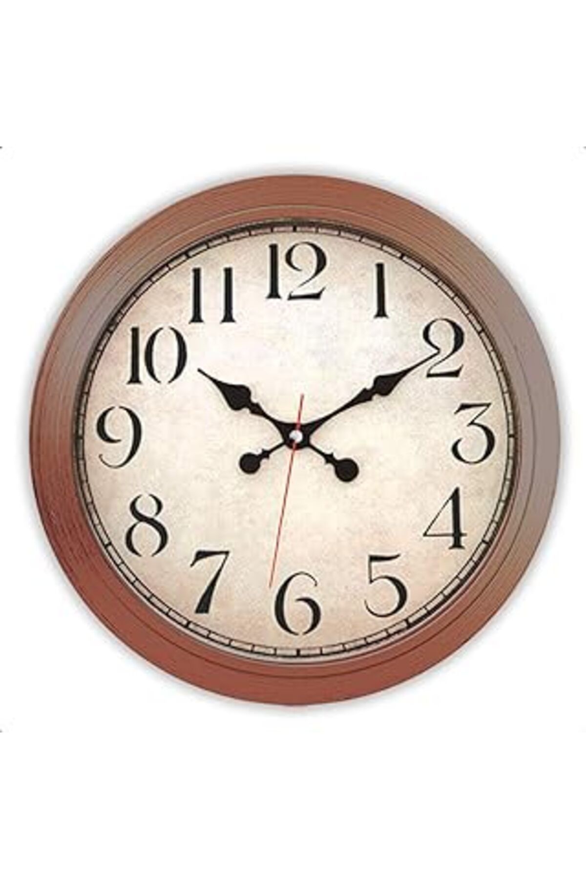 Mu Art Ahşap Uniquehome 83567 Duvar Saati, 46 Cm Çapında