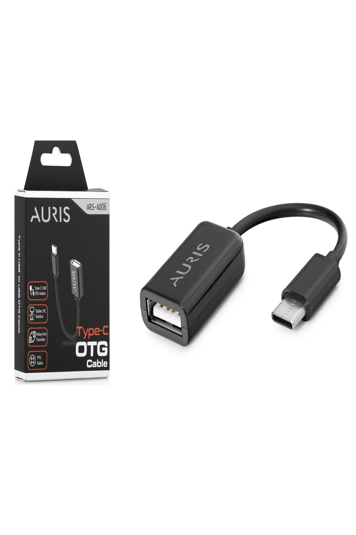 Auris AD06 Type-c To Usb Otg Kablolu Dönüştürücü