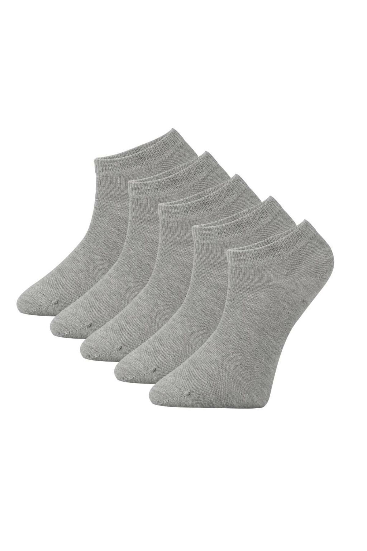 BARLASOCKS Basic 5'li beyaz patik çorap