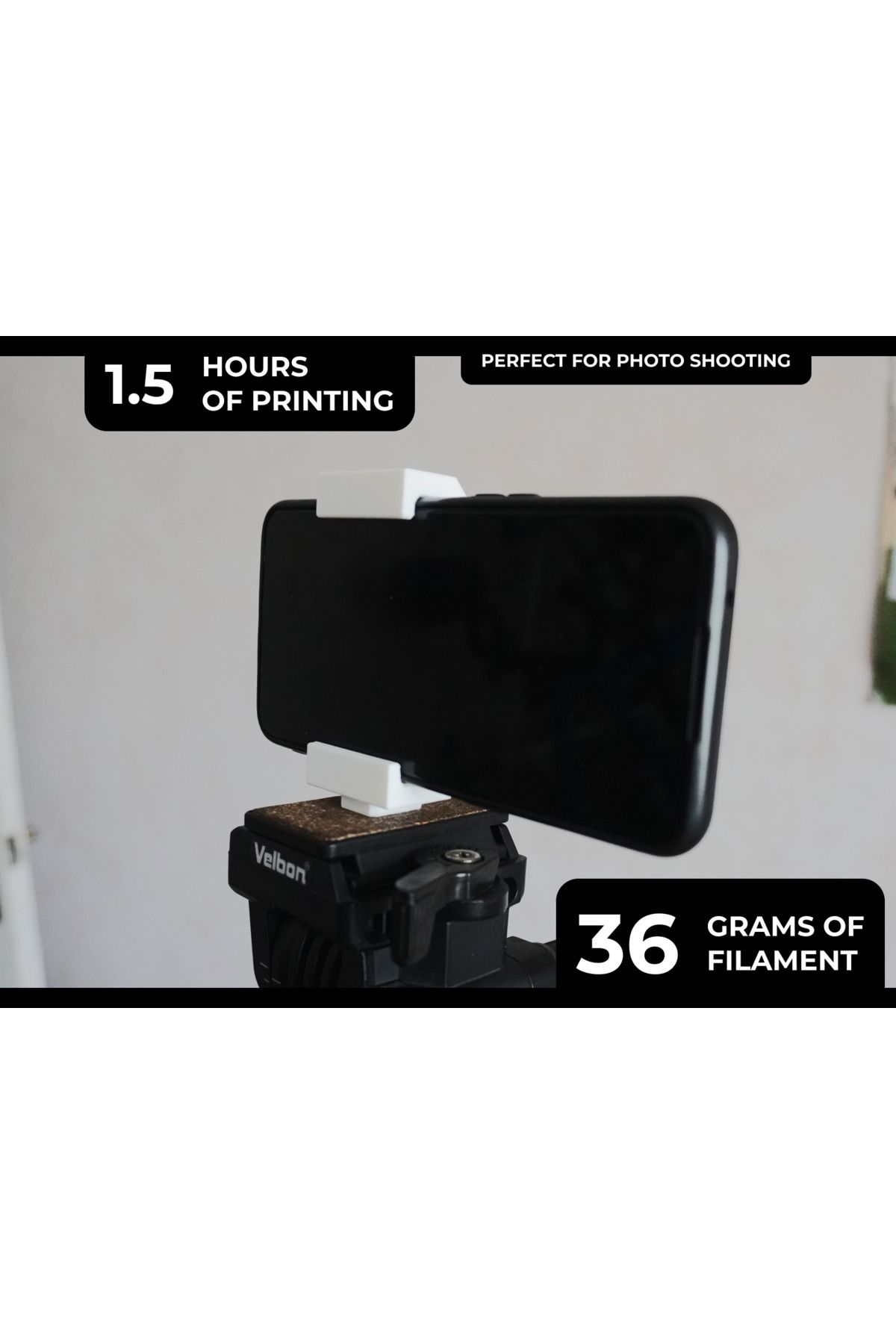 talaşoğlu Hotseat için yerinde baskı tripod telefonu tutucusu