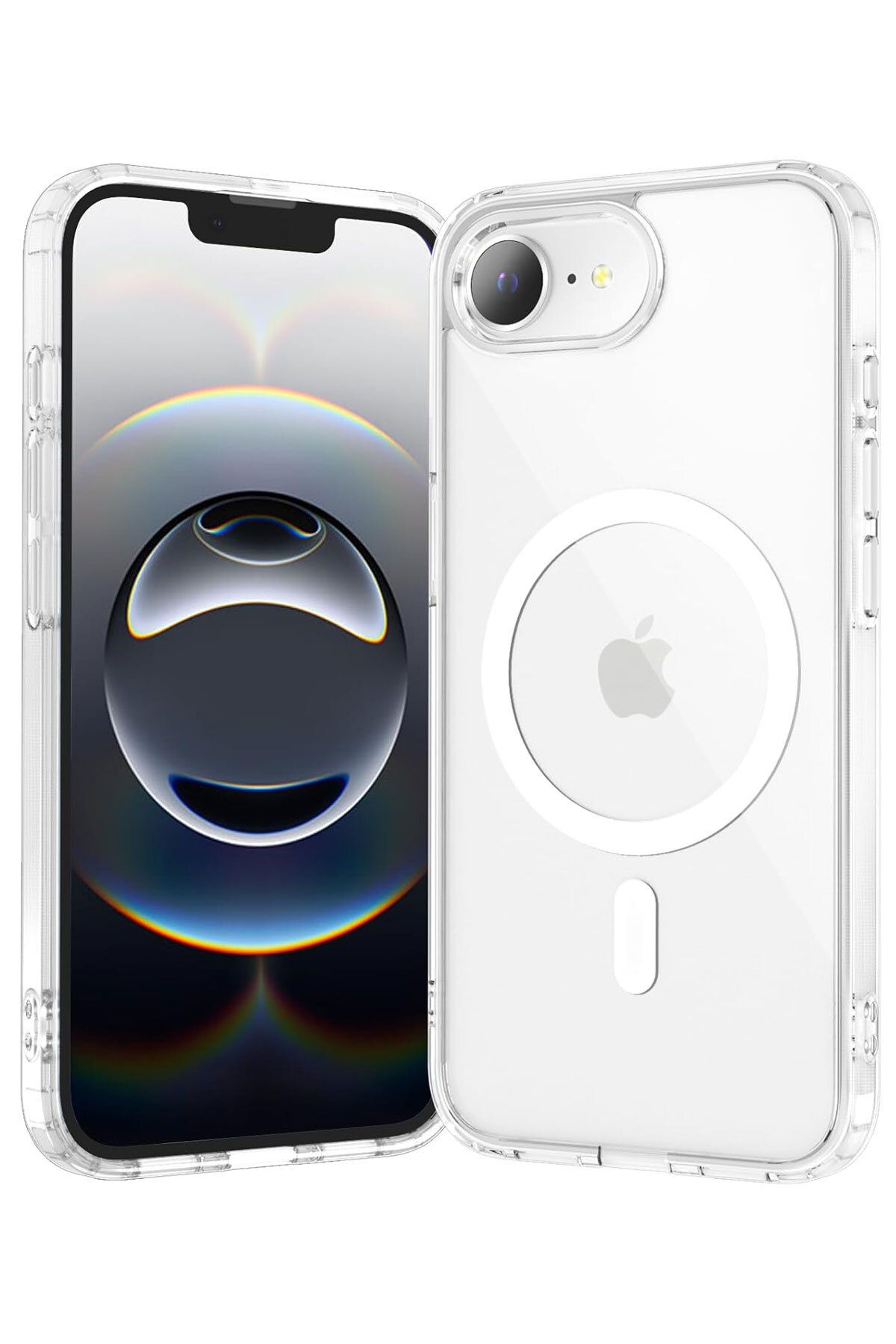 CEPSTOK Apple iPhone 16e(SE4) Magsafe Özellikli Şeffaf Telefon Kılıfı