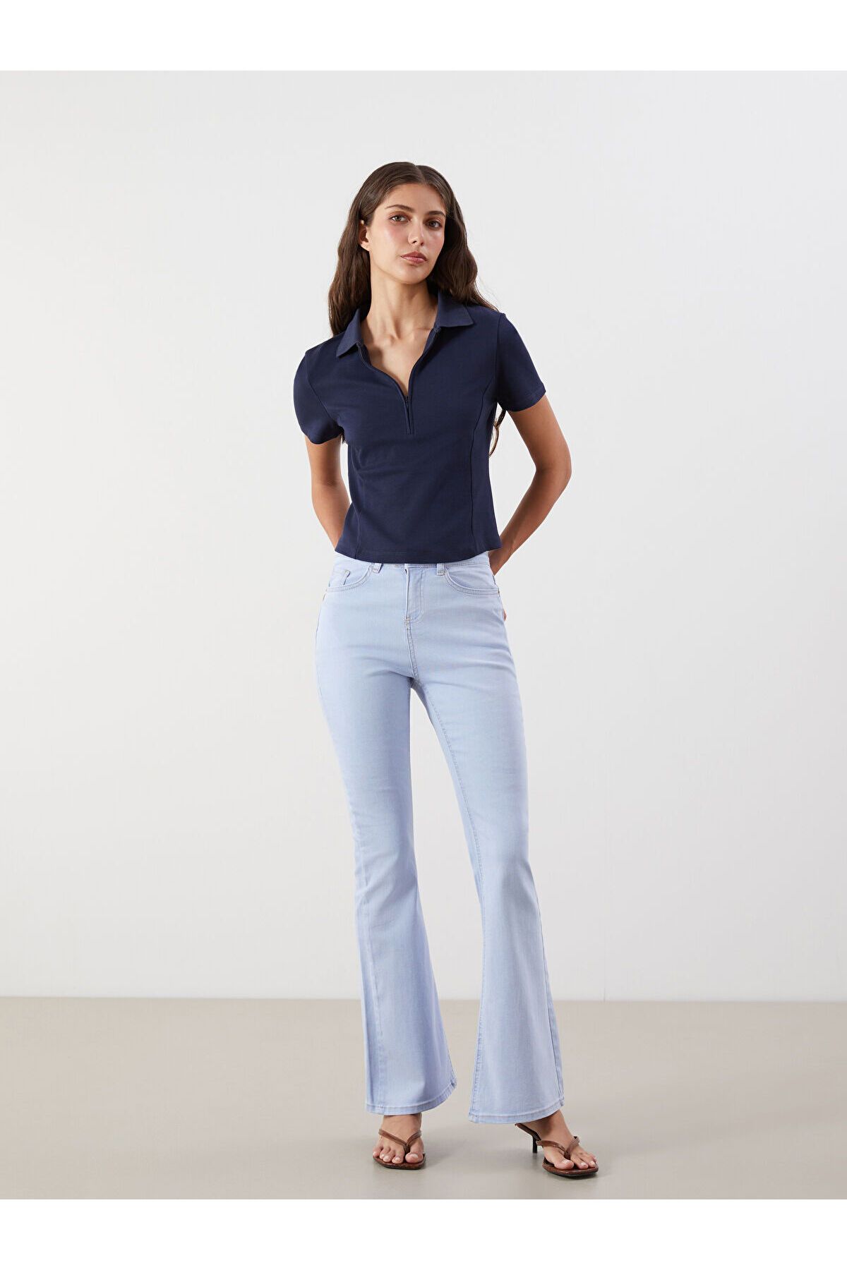 LC Waikiki Flare Kadın Jean Pantolon