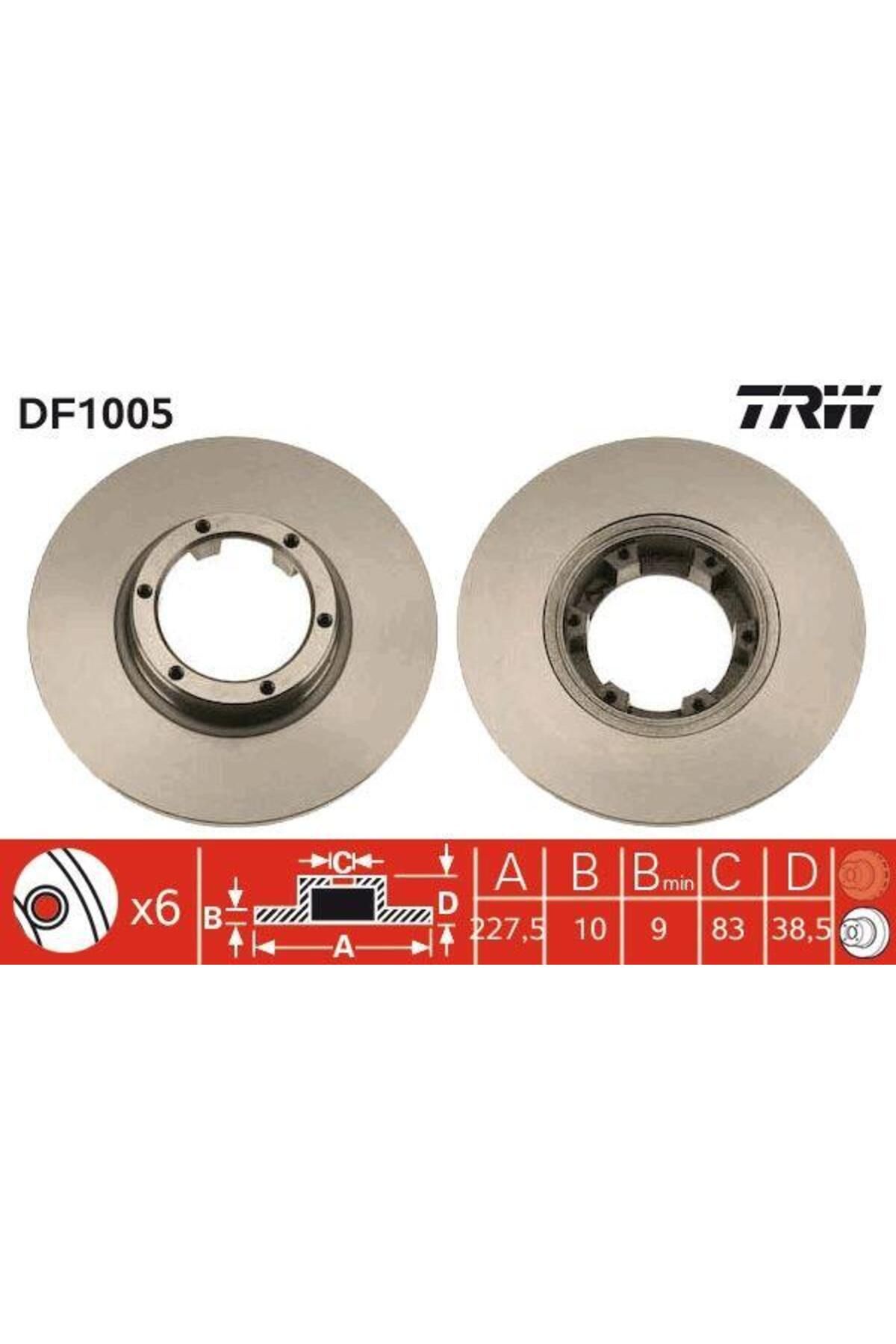 TRW ÖN FREN AYNASI R12 -TOROS R5 75/85 228x10x6DL