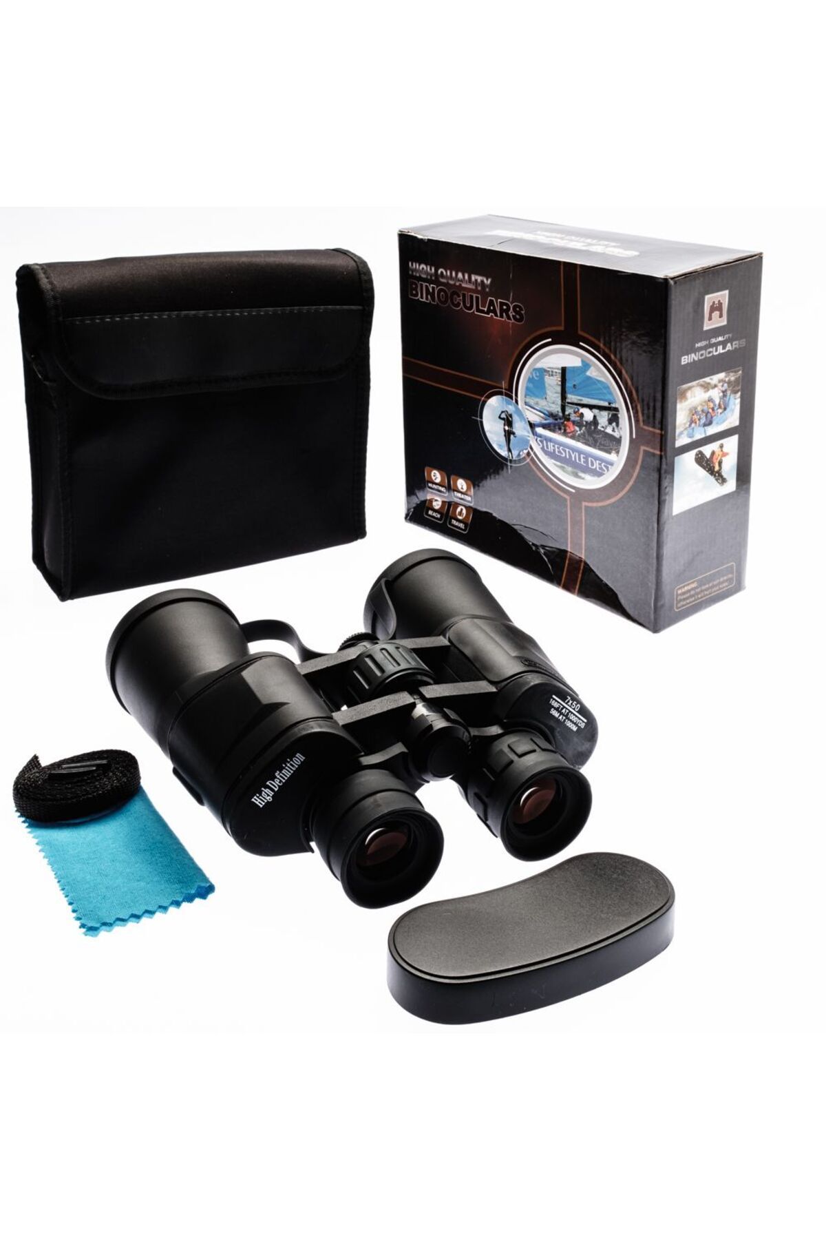 MBB ETİCARET High Defination 7X50 Geniş Ön Mercek Profesyonel El Dürbünü 1000M/56M