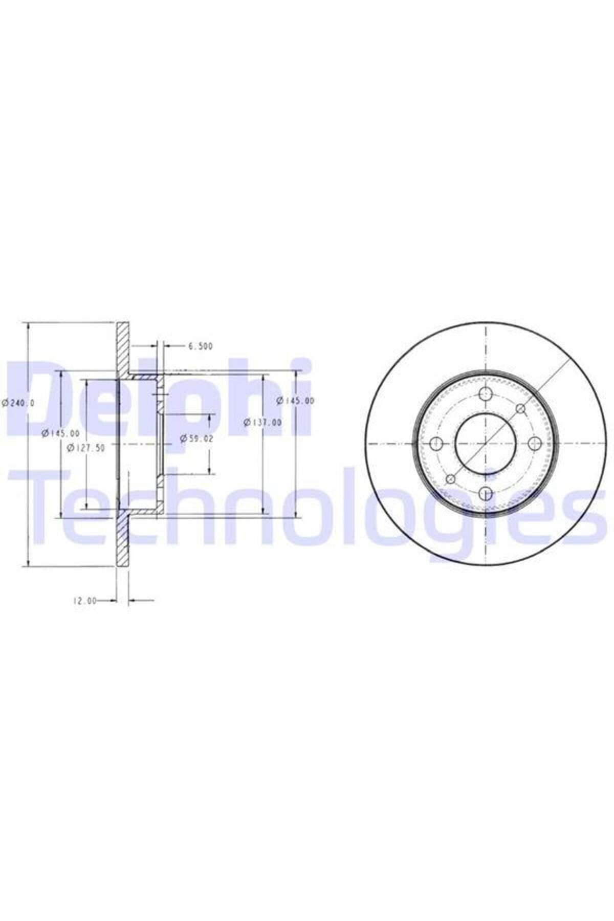 Universal ÖN FREN AYNASI UNO 70 240.5x12x4DL