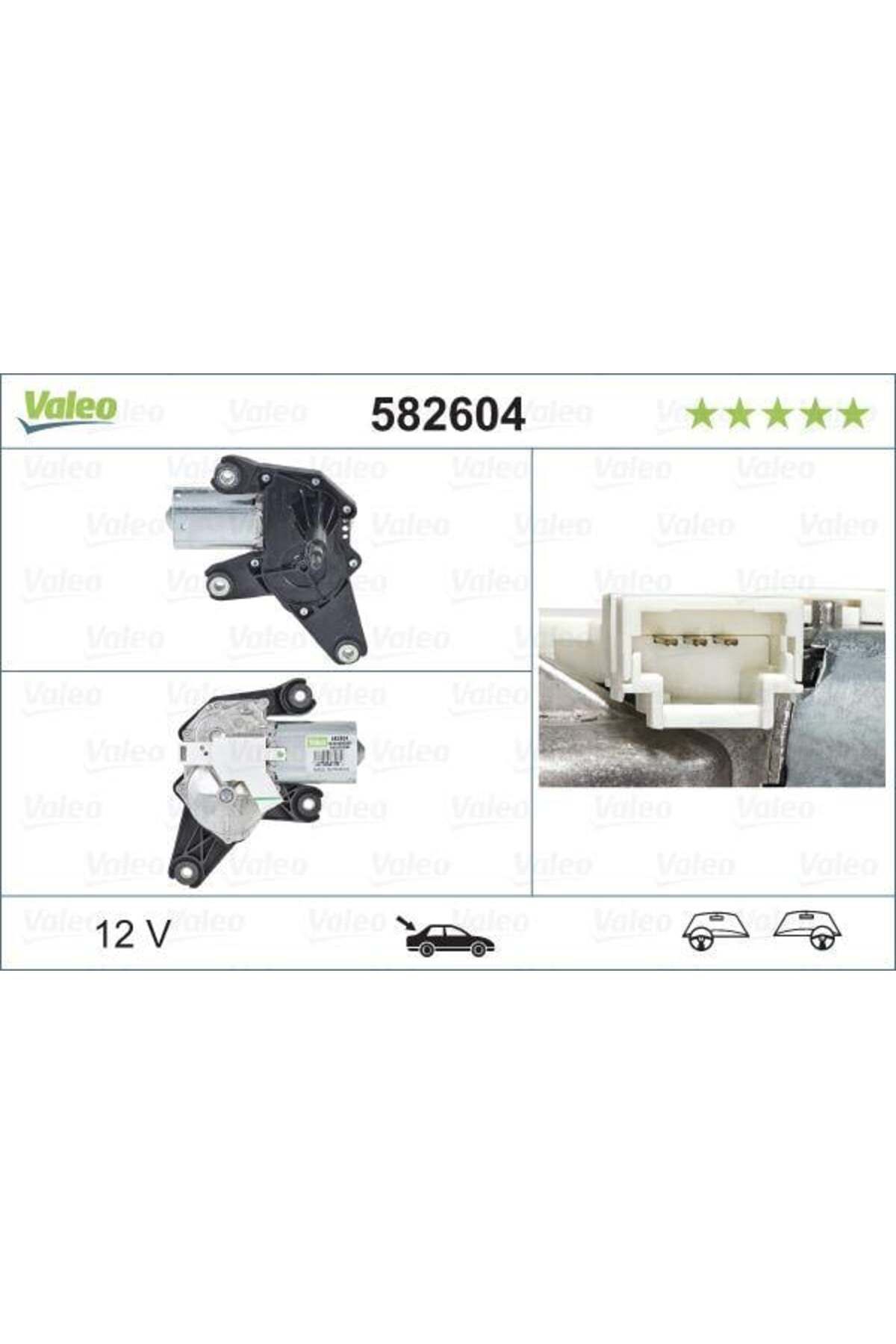 VALEO SİLECEK MOTORU ARKA DACIA Sandero 06/08 10/12 . Duster 03/10