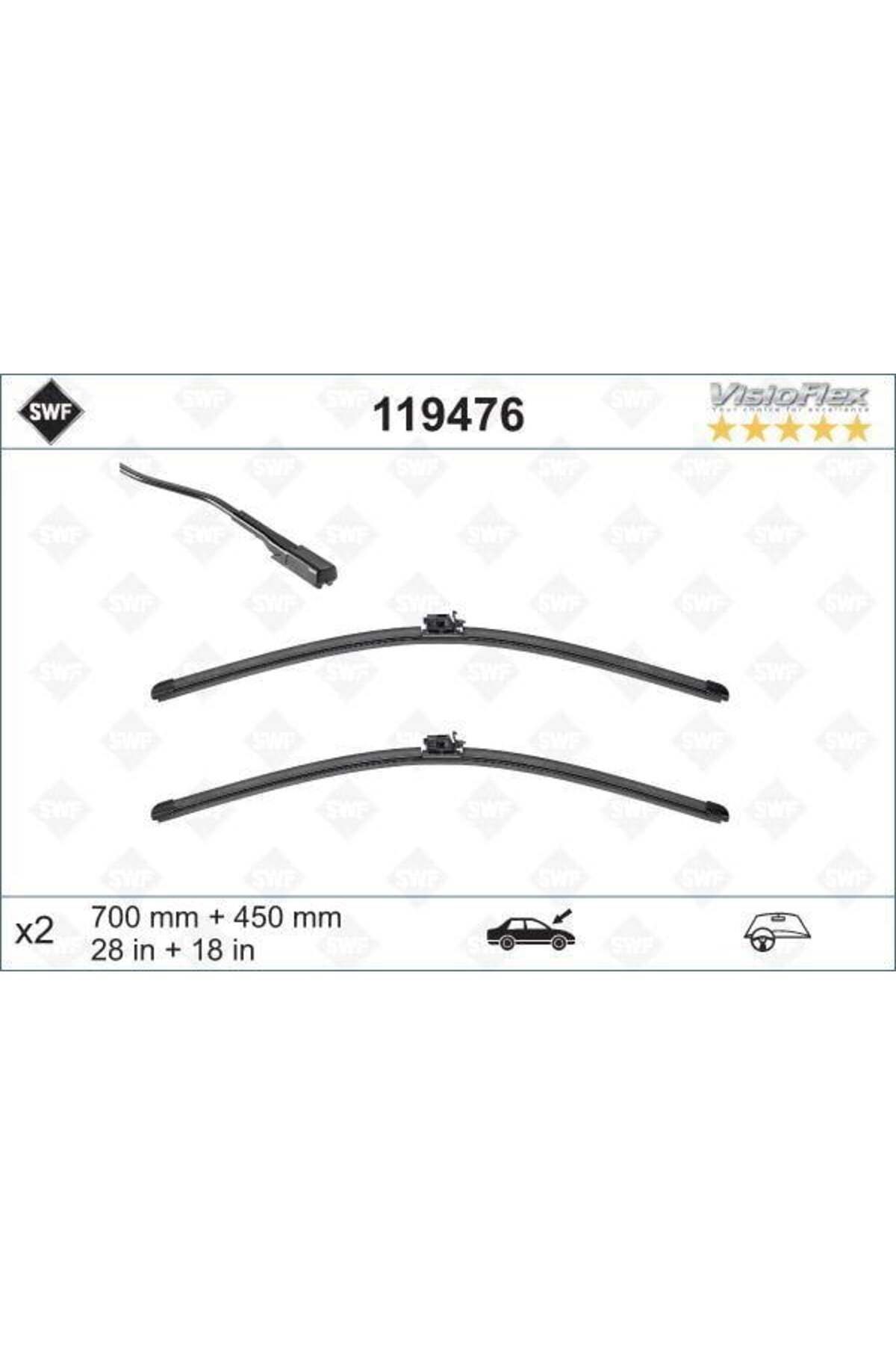 VALEO SILECEK SUPURGESI TAKIMI 700mm / 450mm MERCEDES VITO W447 14 SWF