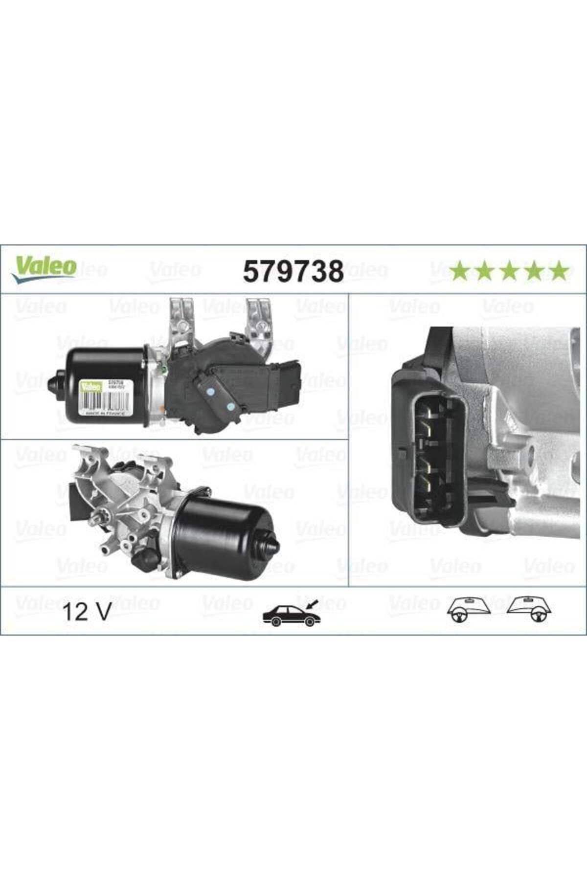 VALEO SİLECEK MOTORU ÖN CLIO III 06/05