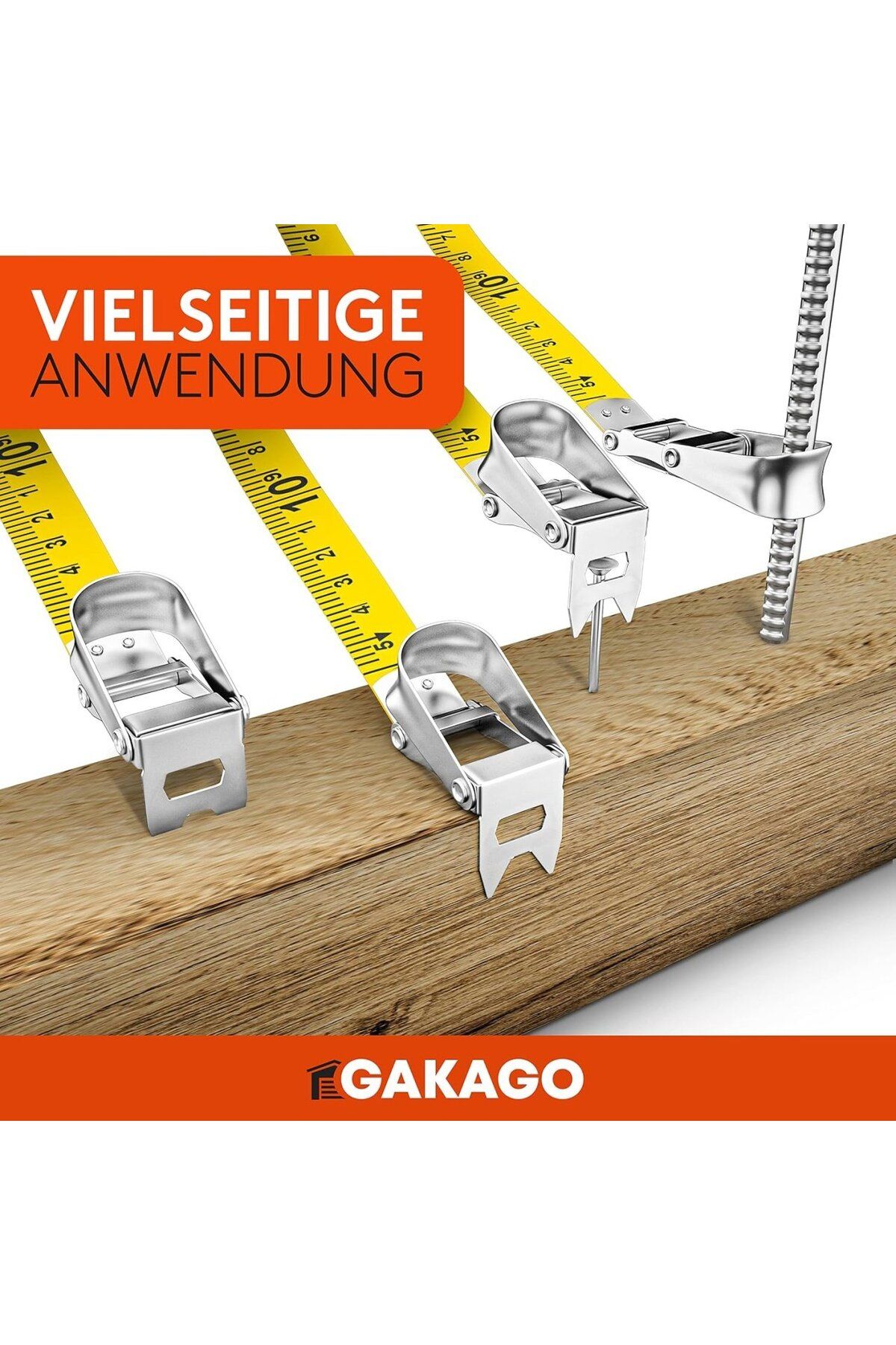 Gakago-Professional Tape Measure, 50m - Measuring Tape With 3:1 Quick Winding System 4