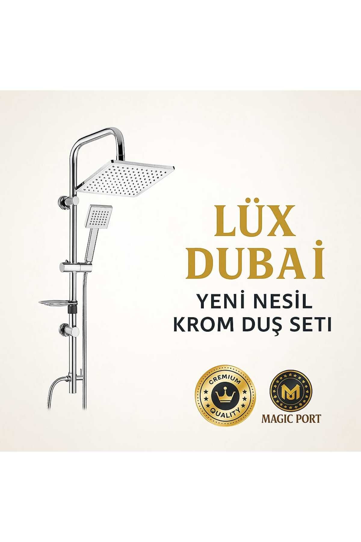 MAGIC PORT LÜX DUBAİ Yeni Nesil Robot Yağmurlama Tepe Duş Başlığı Seti MAGIC PORT