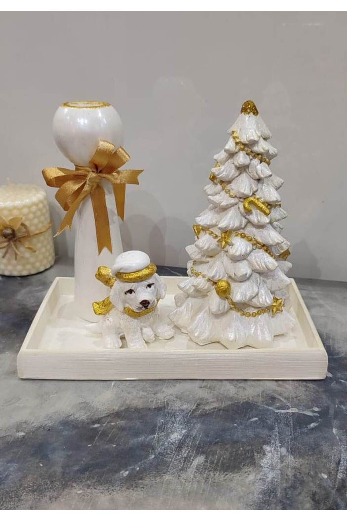 Elioure Noel Yılbaşı Ağacı Sunum Tabağı
