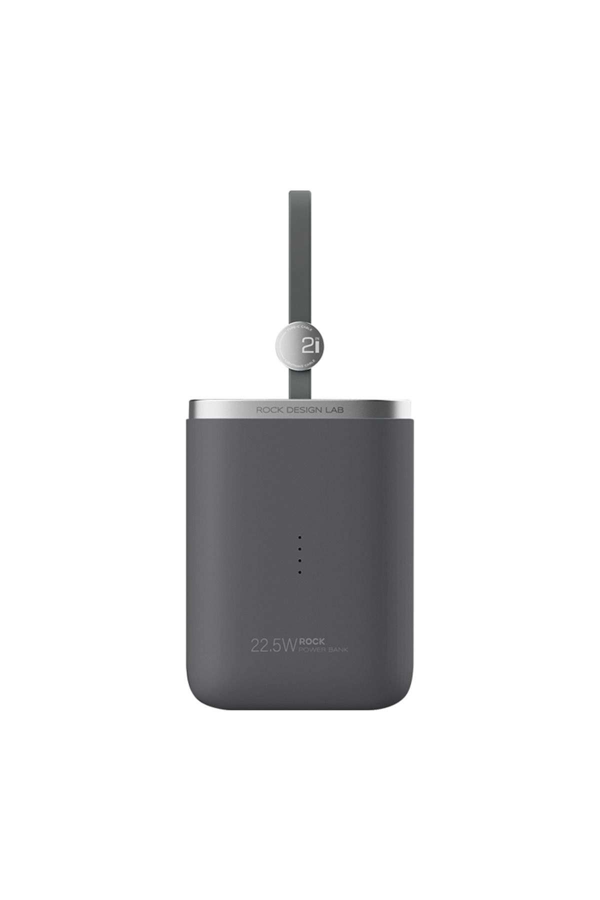 Rock PowerSack PD 22.5W 10000 mAh. 3 in 1 Type-C Lightning Power Bank