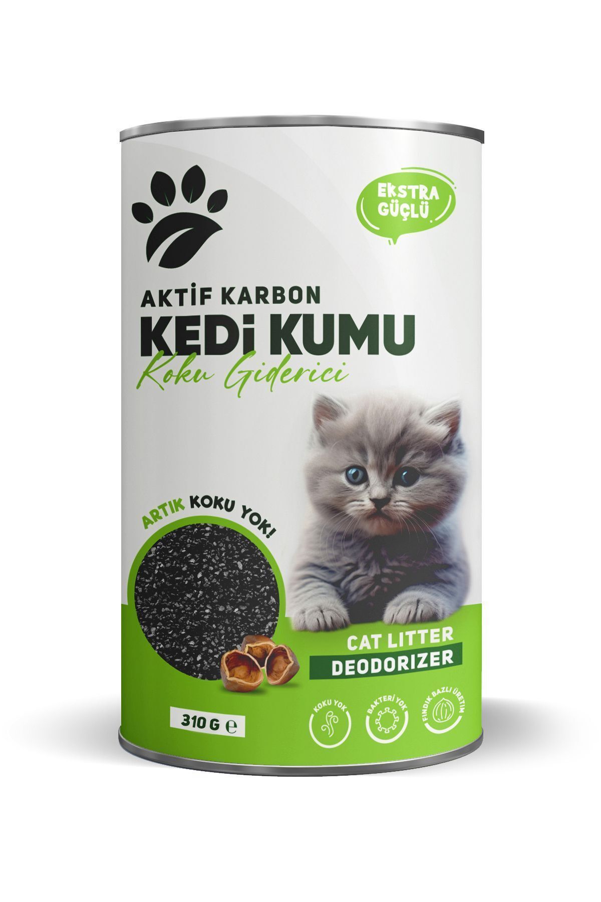 Elioure Kedi Kumu Koku Giderici Aktif Karbon 310 gr