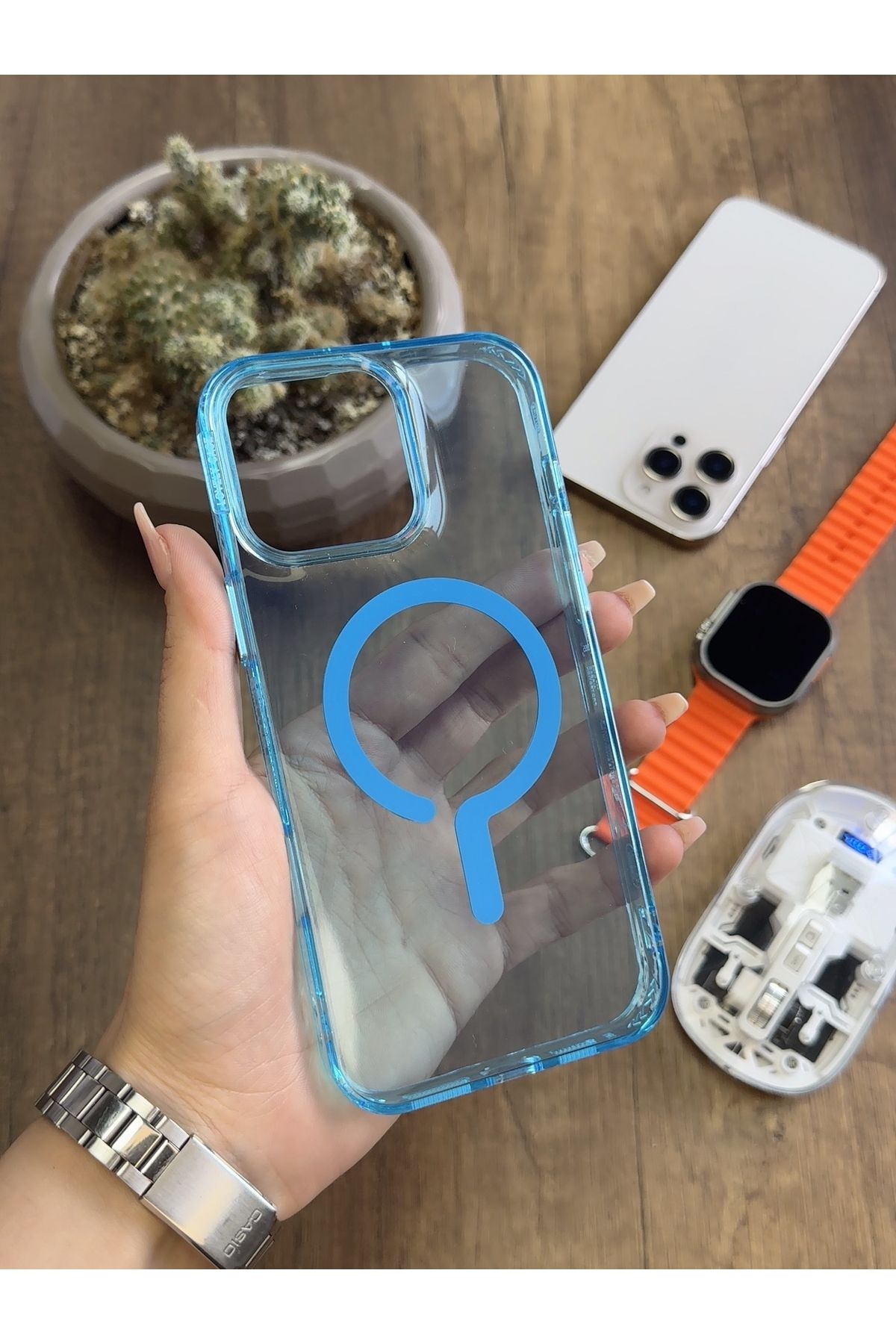 MTL iPhone 15 Pro Max MagSafe Uyumlu Silikon Kılıf Soocase661