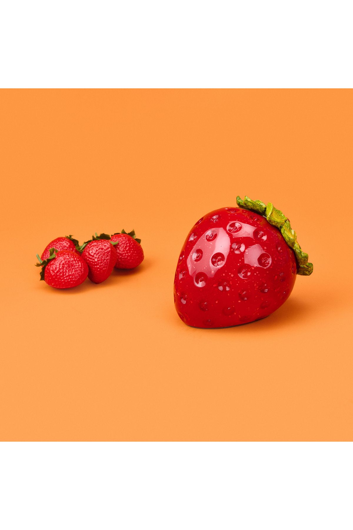 Evidea Deco Strawberry Dekor - Kırmızı - 10 cm