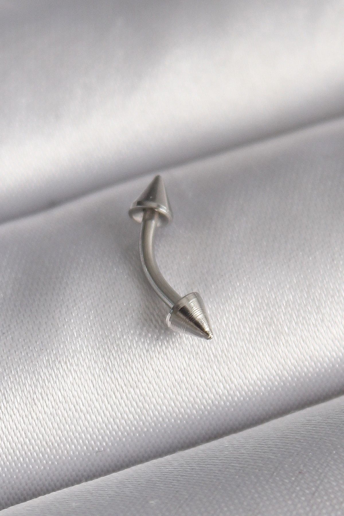 shopwave 316L Çelik Gümüş Renk Çivi Model Piercing
