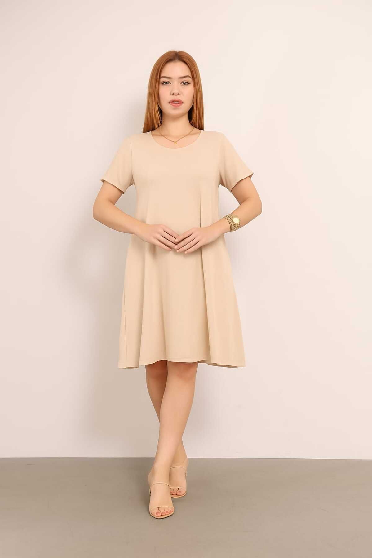 newmisal KISA VİSKON ELBİSE