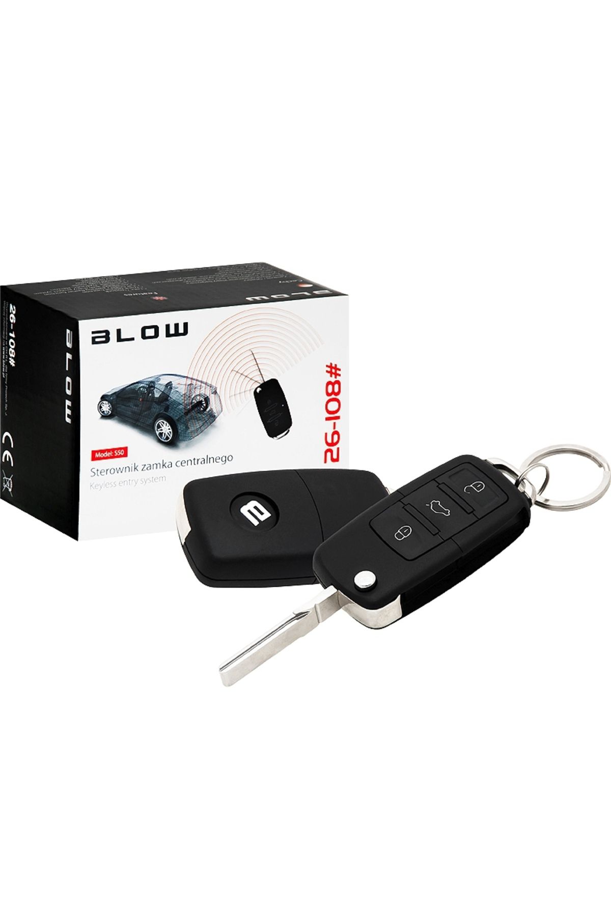 Blow-Auto Blow S50 Central Locking with 3 Buttons, 5 Functions Knife Key Remote Control 2