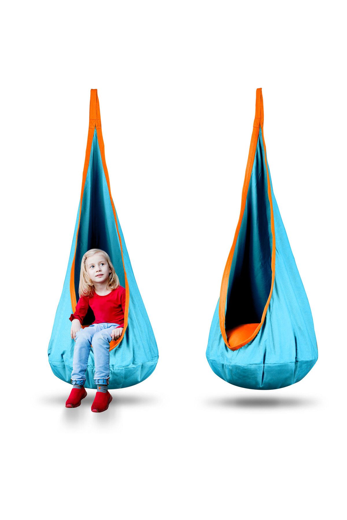 ideal STORE-Hamac copii The Raven's Nest tip cocon idealSTORE, Dimensiune 140x55 cm, Material solid, Include per 2