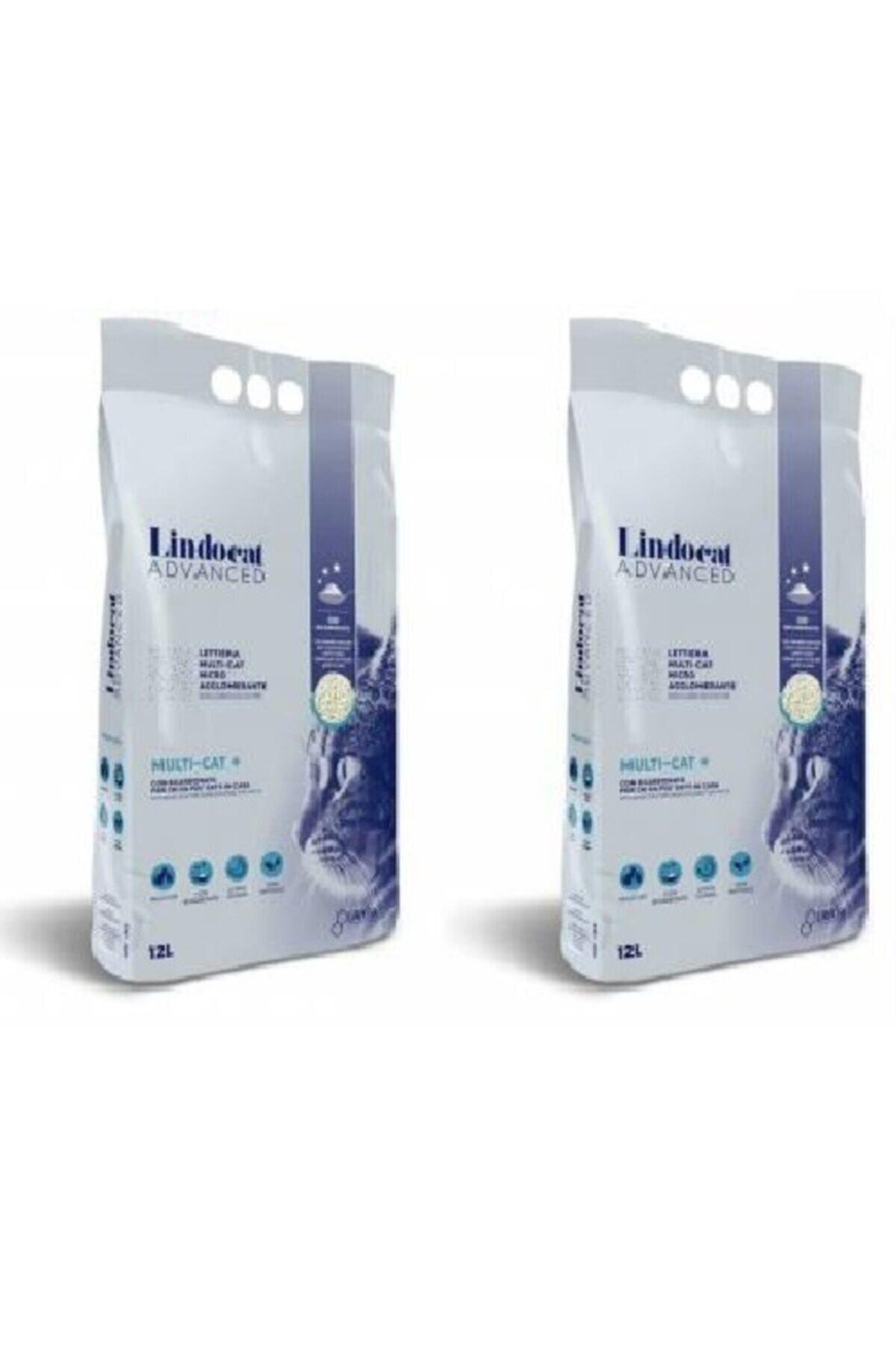 Elioure Lindocat Advanced Multi-cat Sodyum Bikarbonatlı Kedi Kumu 12 L X 2 Adet