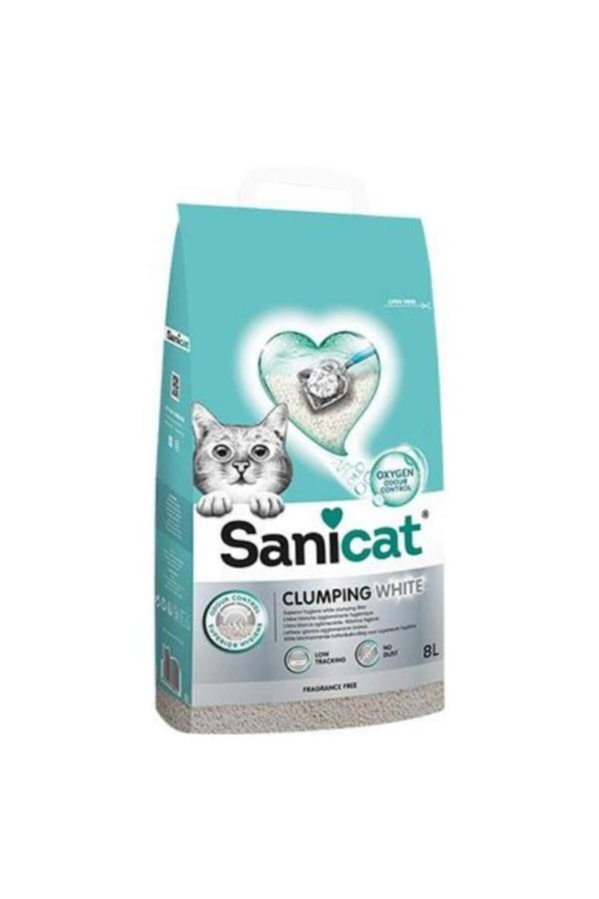 Elioure Clumping White Oksijen Kontrol Süper Topaklanan Kedi Kumu 8 Lt
