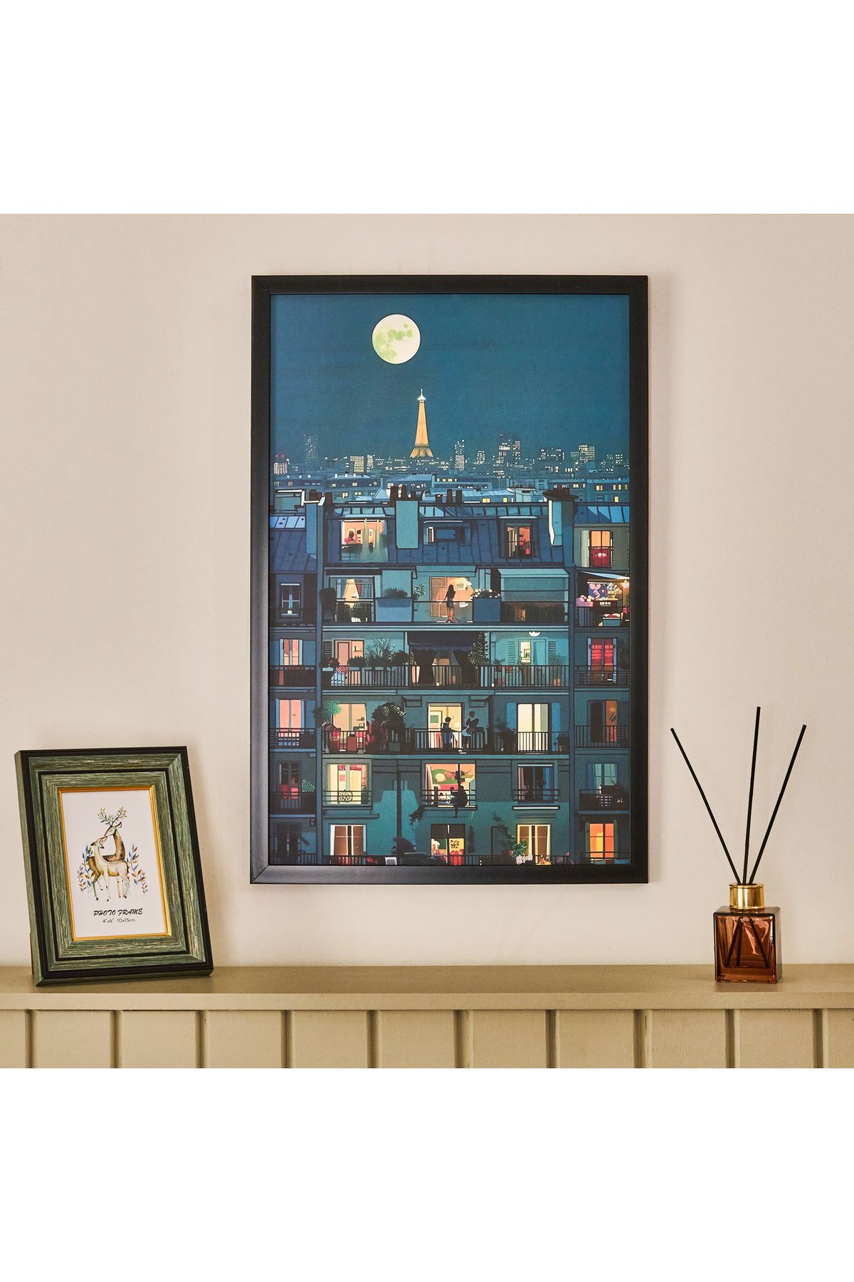Evidea Deco Voisins Tablo - Mavi - 40x60 cm