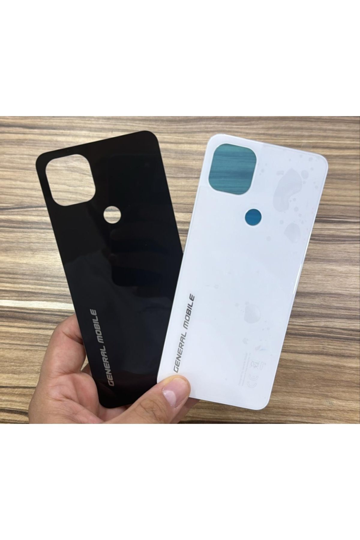 AXYA General Mobile Gm22 Arka kapak BEYAZ RENK Gm22 Pil Kapağı Cam Ürun Uyumlu Yeşil