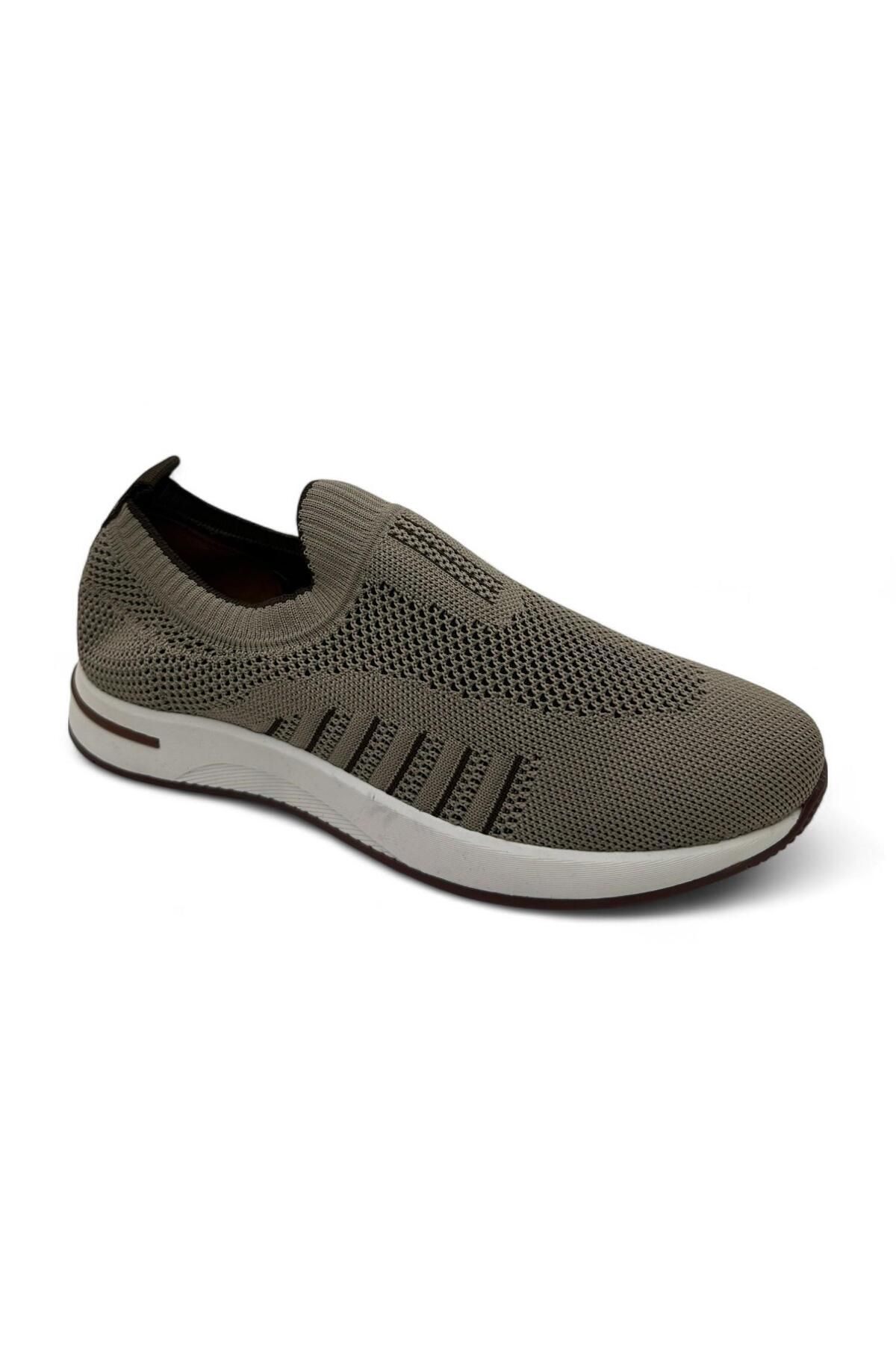 DOSA SHOES Bağcıksız Fileli Ayakkabı-Bej
