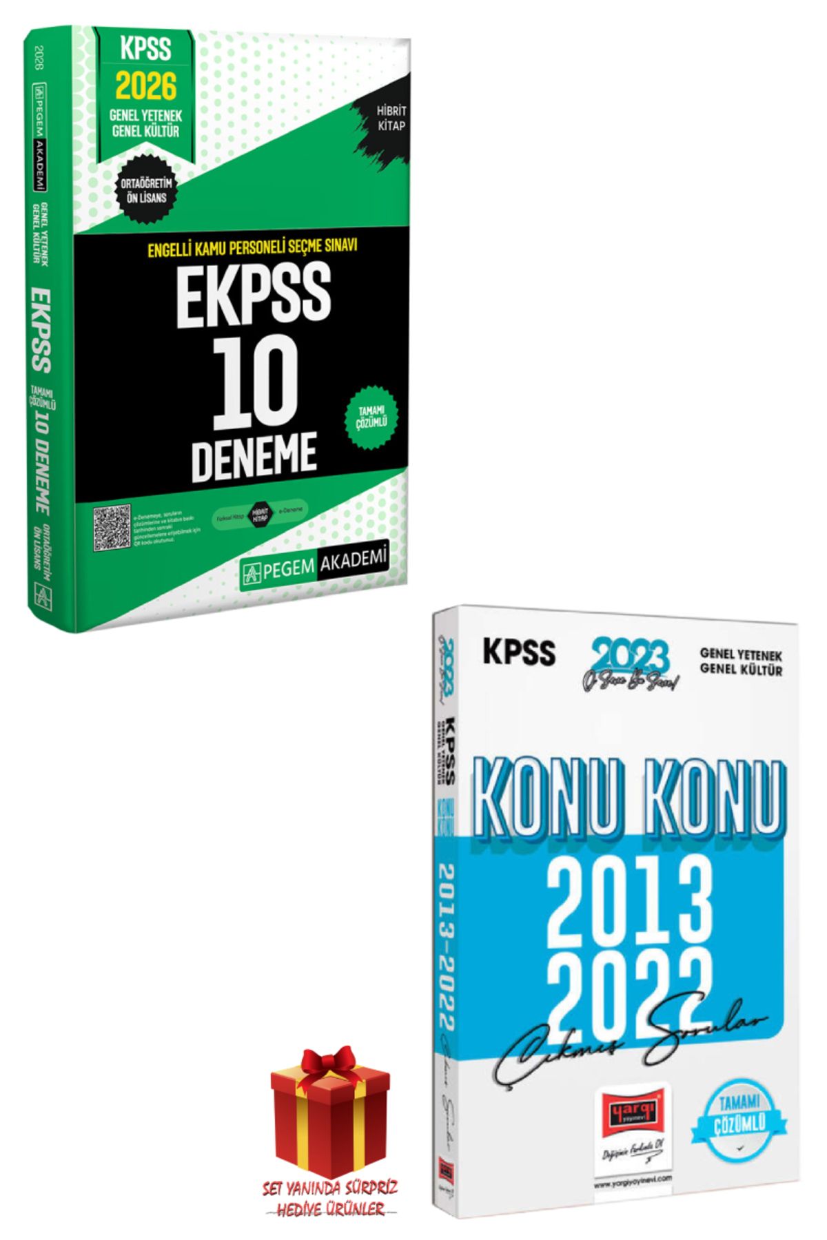 Pegem Akademi Yayıncılık 2026 Pegem EKPSS 10 Deneme+Yargı GYGK Çıkmış Sorular+Hediye