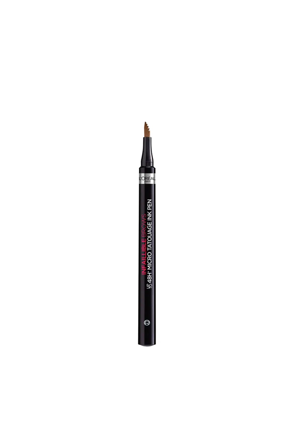 L'Oreal Paris-Marker de sprancene cu efect profesional de microblading, Unbelieva Brow, 105 brunette, 4.5 ml 1