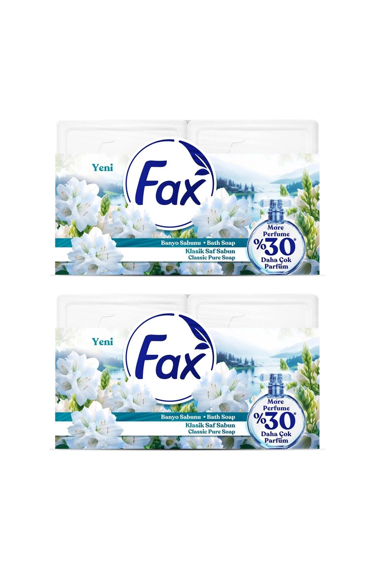 Fax Kalıp Banyo Sabunu 600 gr Klasik Beyaz x 2 Adet