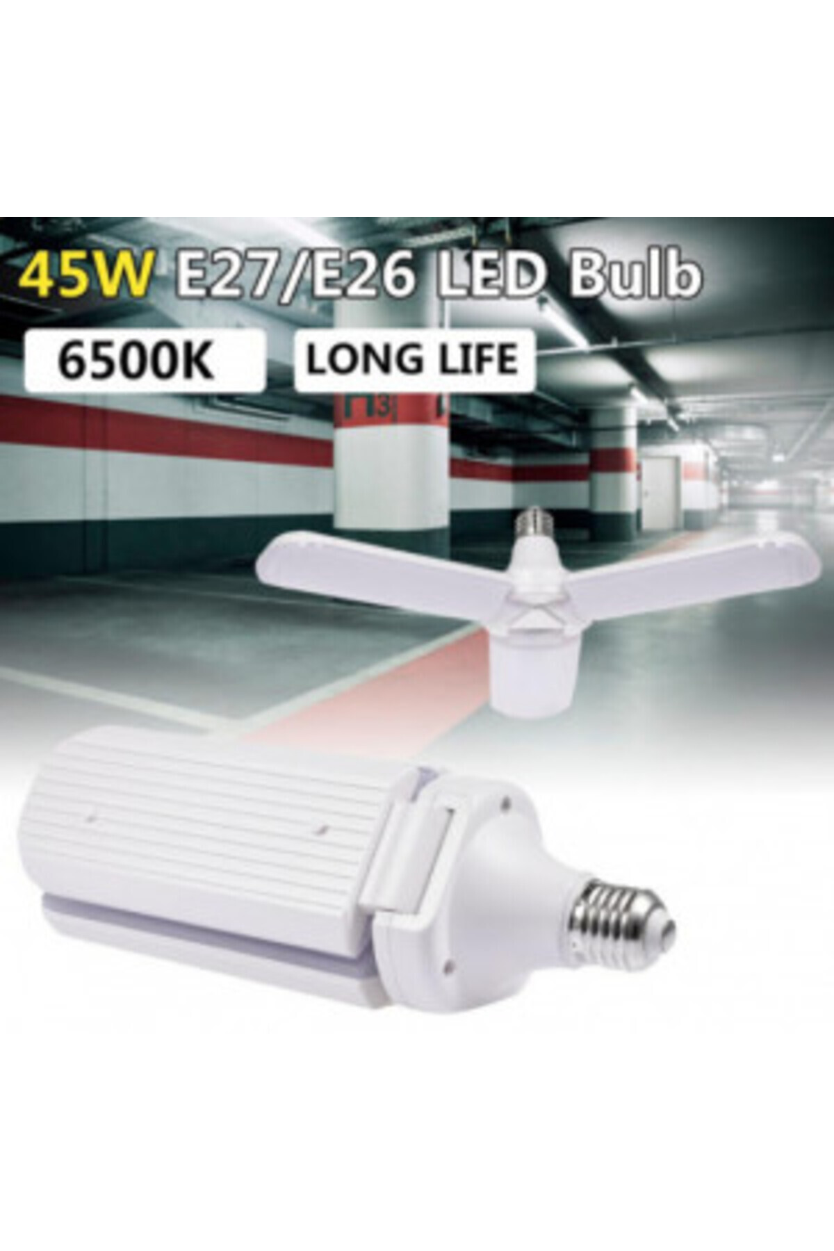 Blusmart-Foldable LED lamp with 3 adjustable movable arms, E 27 socket 3