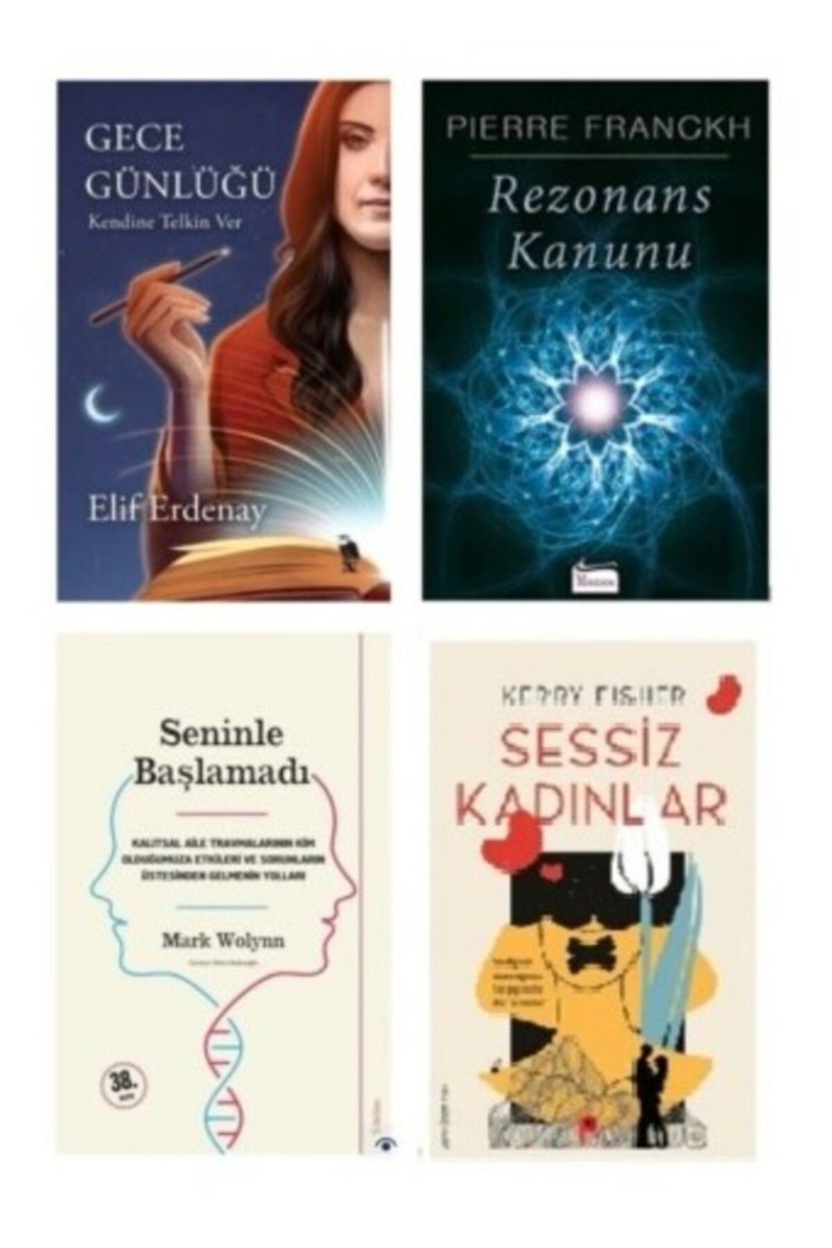Domingo Yayınevi Gece Günlüğü - Elif Erdenay-Rezonans Kanunu-Seninle Başlamadı-Sessiz Kadınlar HEDİYE