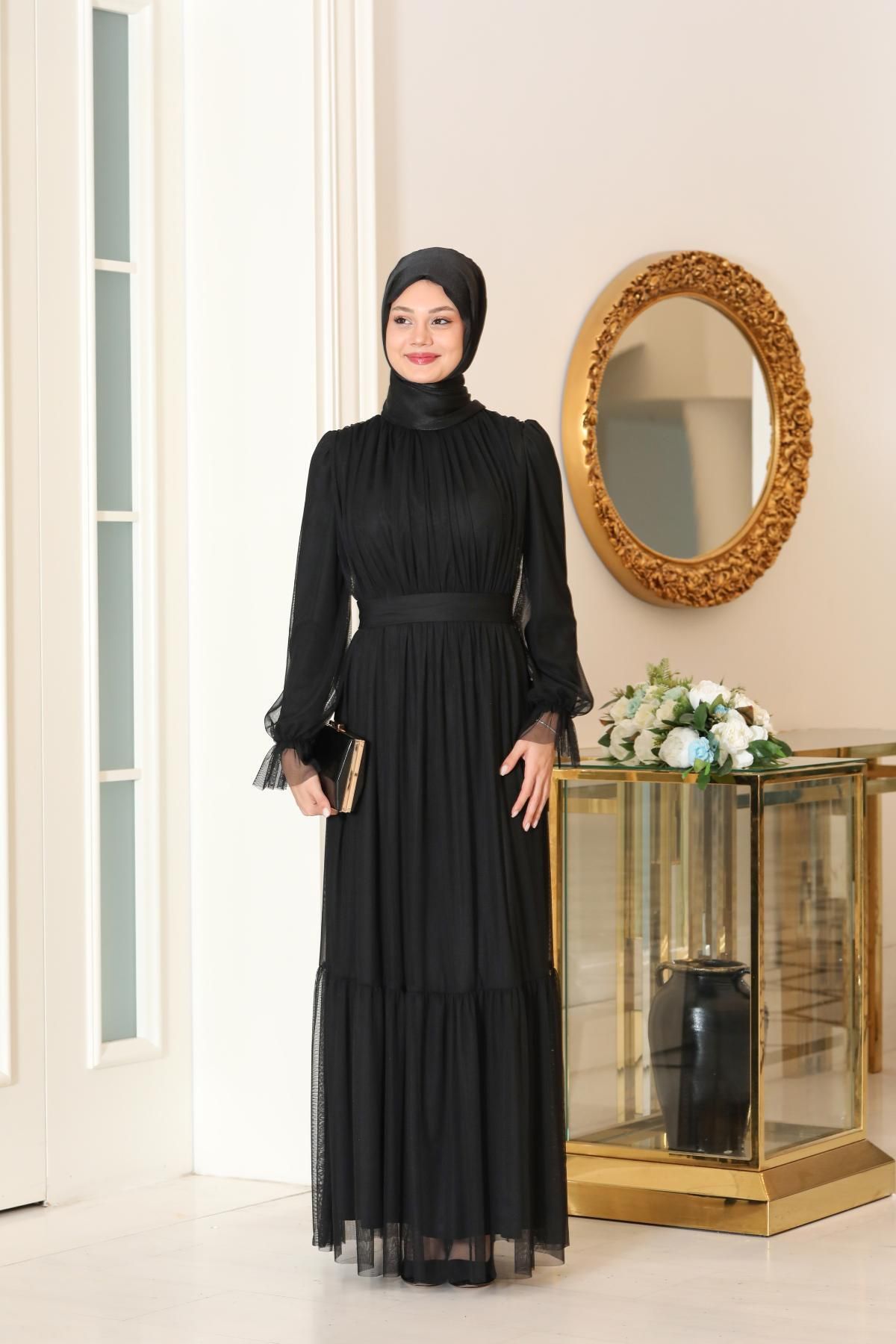 Modaviki Eftelya Abiye Siyah SN90