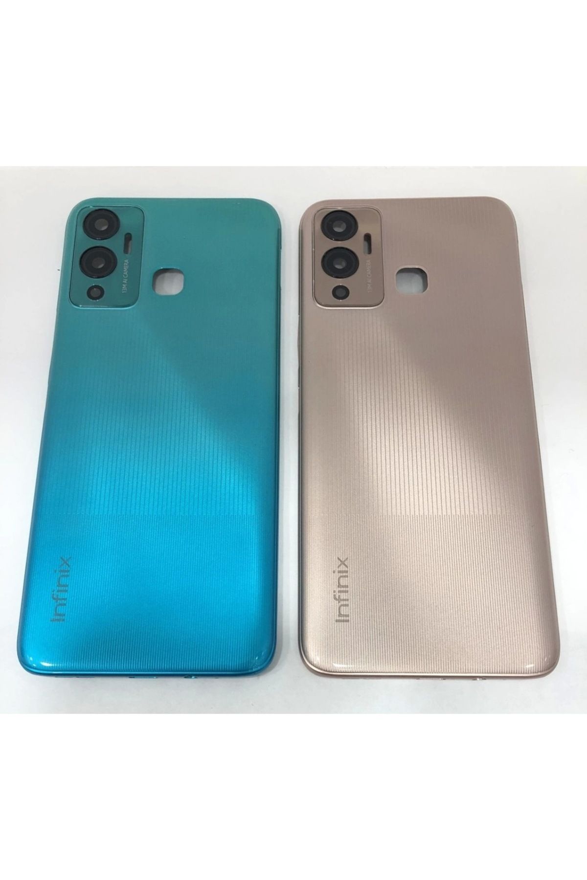 AXYA Infinix Hot 12 Play Kasa Arka Kapak Pil Kapağı Mavi