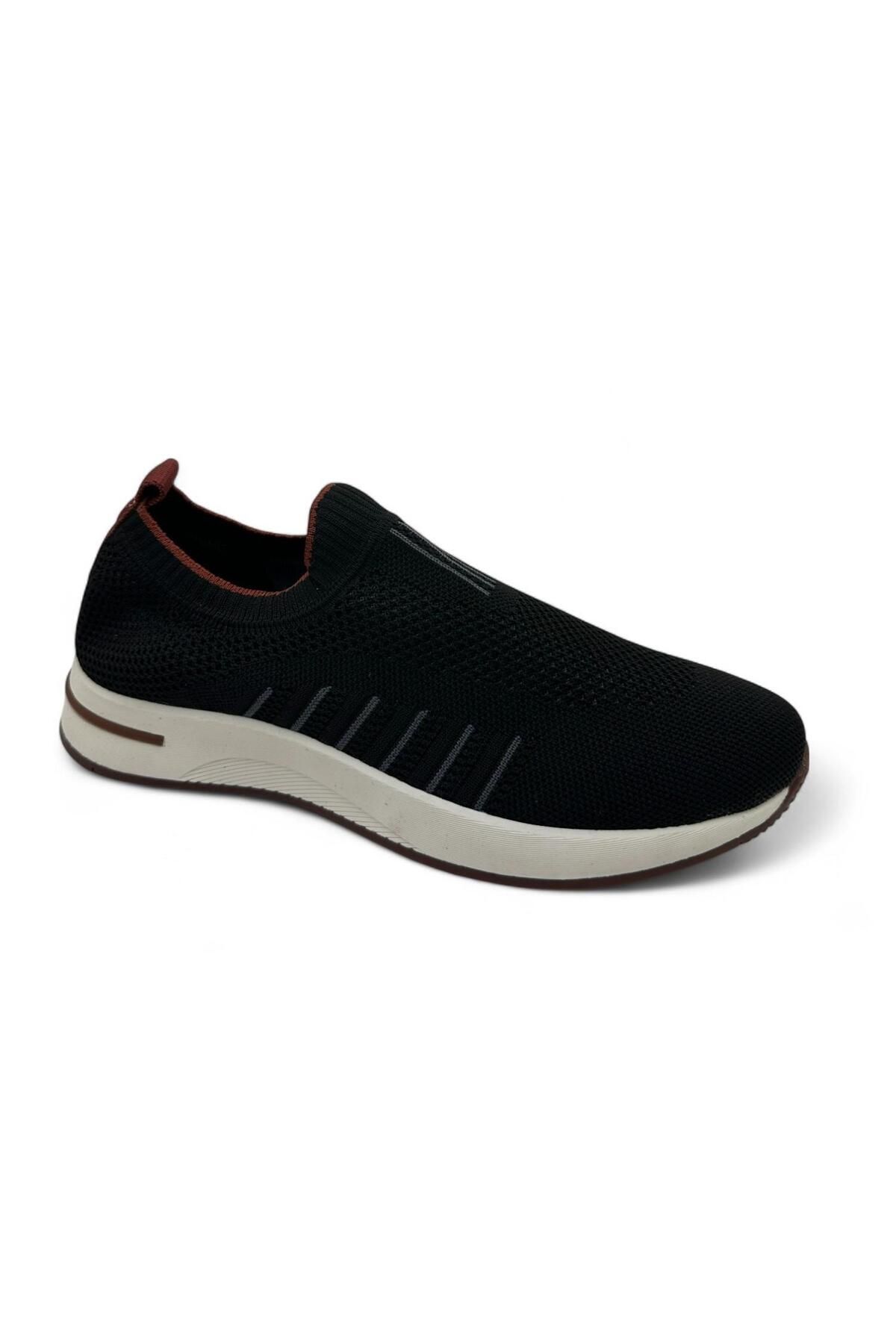 DOSA SHOES Bağcıksız Fileli Ayakkabı-Siyah