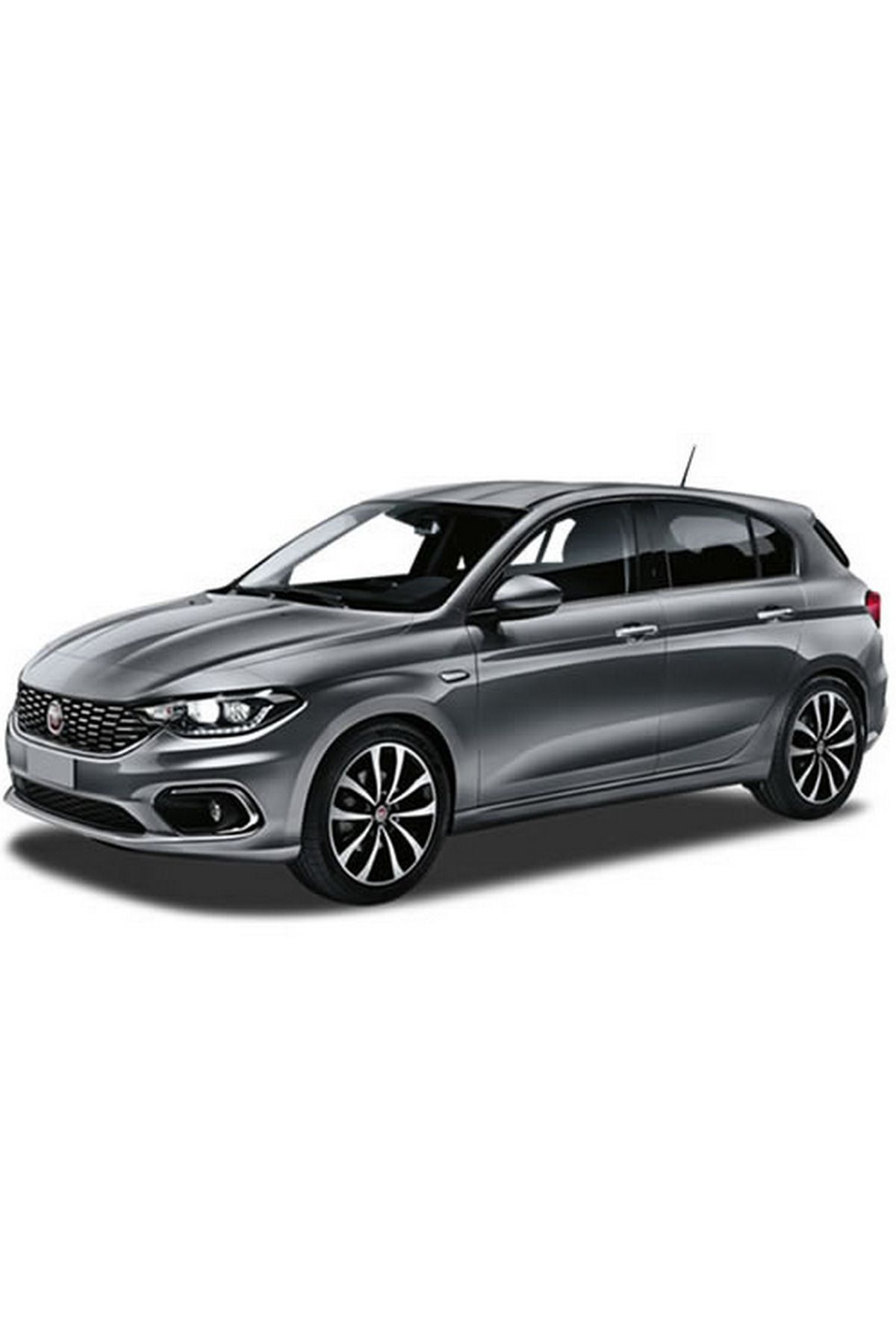 Ecarteks Fiat Egea Hatchback 2017 ve Sonrası Uyumlu Klisli-Kaymaz Taban Halı Paspas Seti