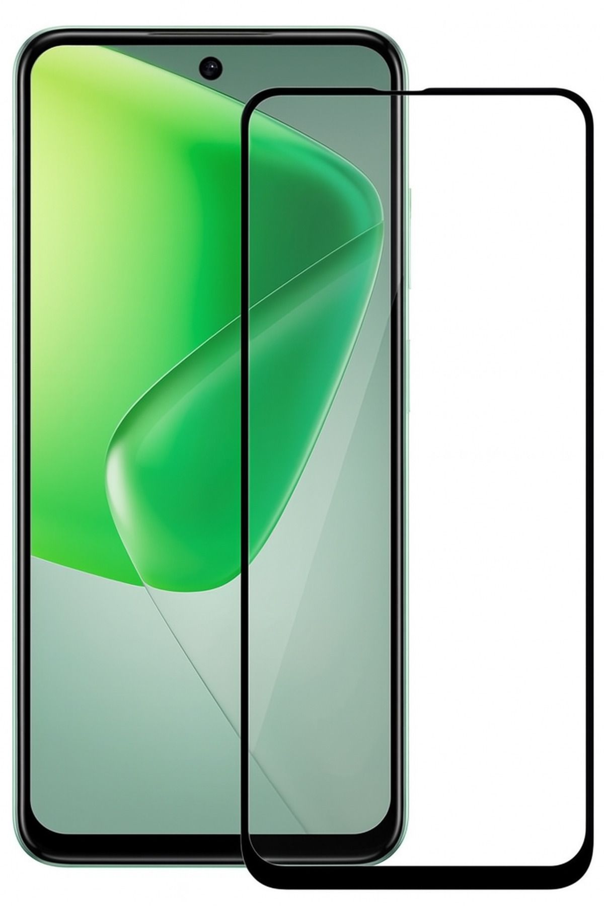 Henix Infinix Hot50i & Smart 9 Uyumlu Tam Kaplayan Kırılmaz Cam Ekran Koruyucu