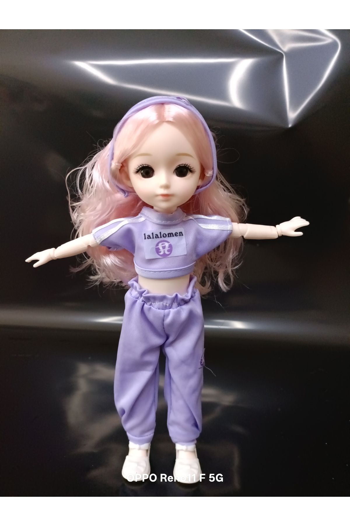 Miu Eklem Bebek ( 30CM) Mor takımı💕