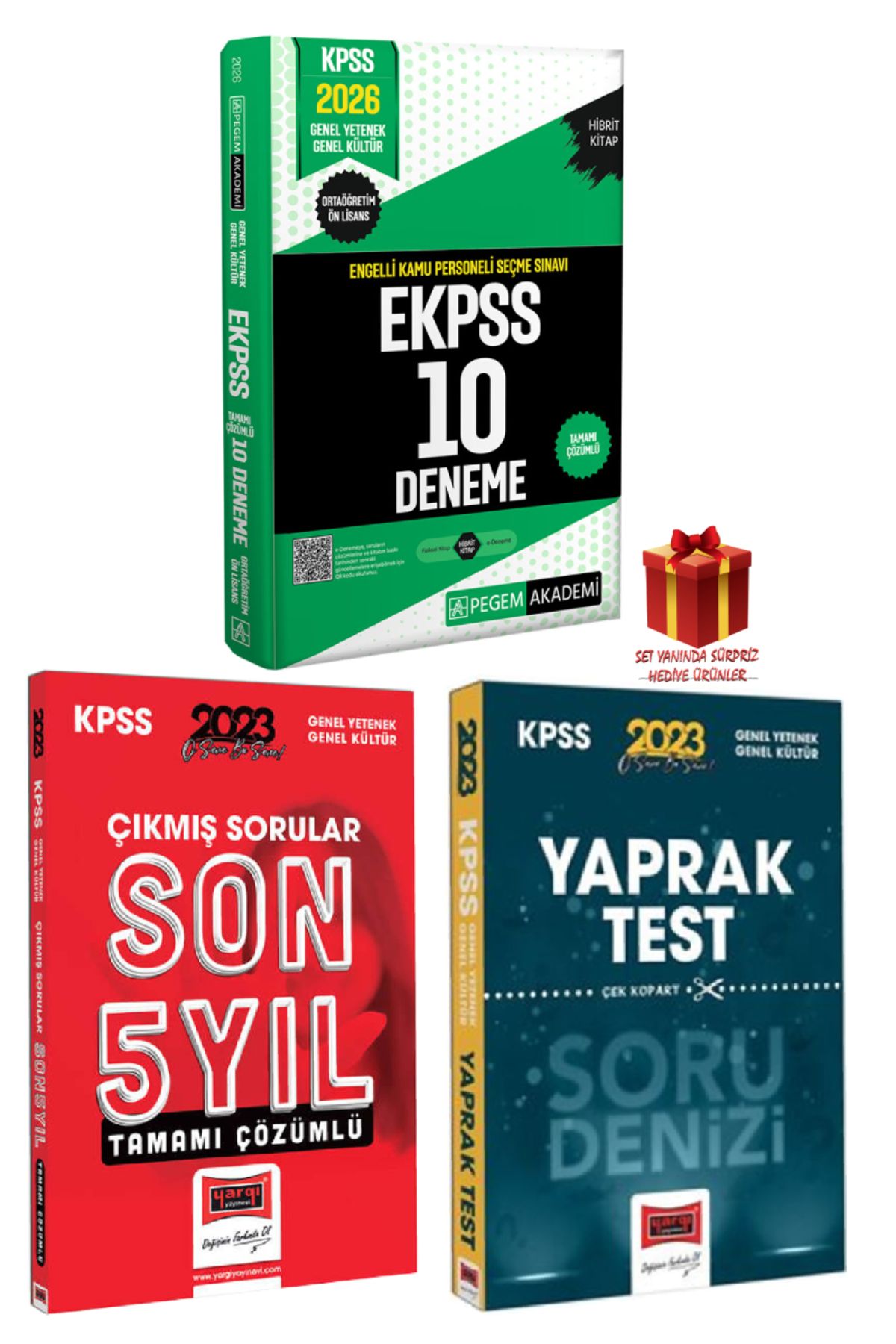 Pegem Akademi Yayıncılık 2026 Pegem EKPSS 10 Deneme+Yargı GYGK Çıkmış Sorular+GYGK Yaprak
