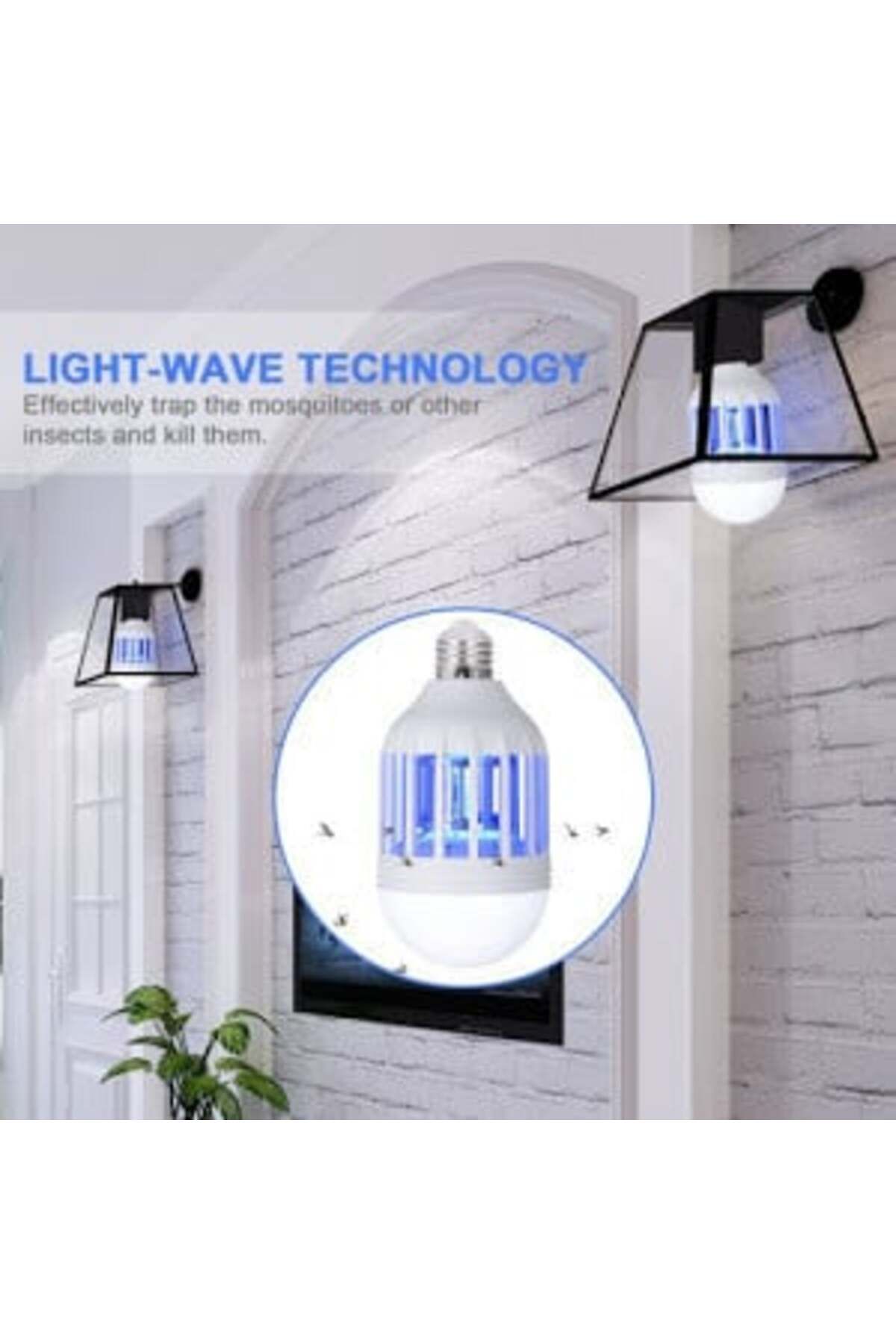 Blusmart-2 In 1 Bulb, LED Insect Repellent With UV Lamp, Eliminates Mosquitoes And 5