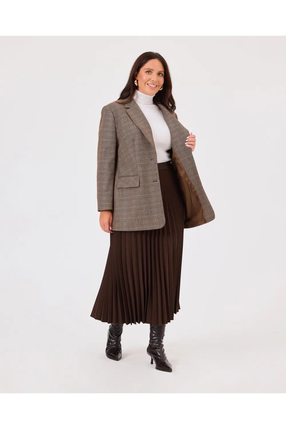 SEÇİLSTORE 4001 BELİ LASTİKLİ PİLİSELİ ETEK QKS