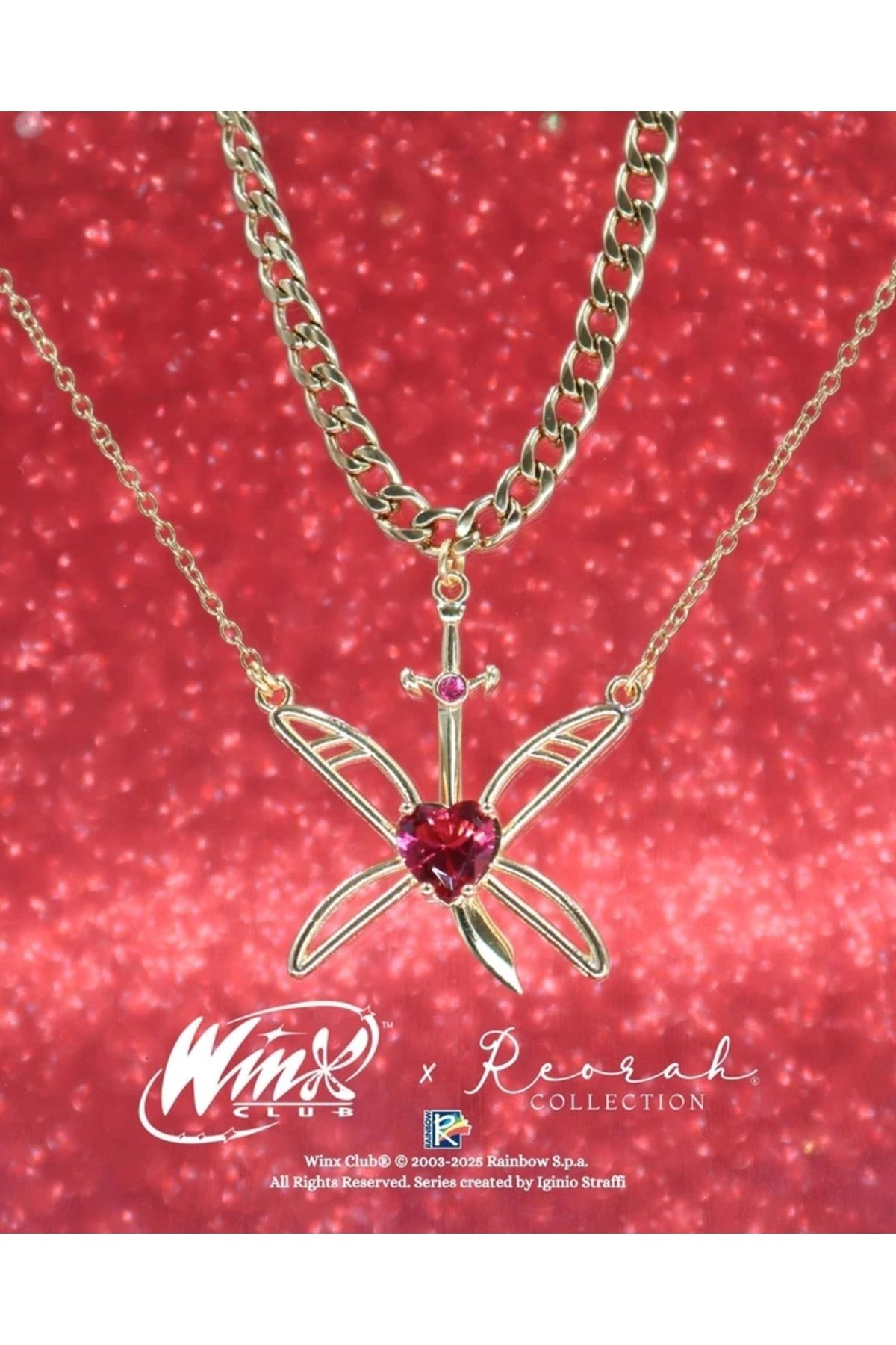 Reorah Collection Winx Club® Musa ve Riven Çift Kolyesi