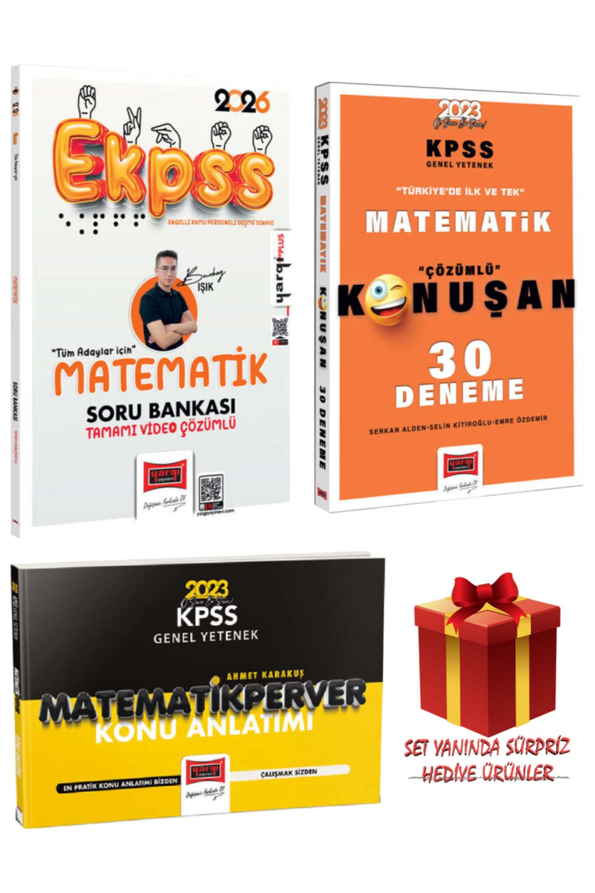Yargı Yayınları 2026 EKPSS Tüm Adaylar İçin Matematik Tamamı Video Çözümlü Soru Bankası+30 Deneme+Konu Anlatımı