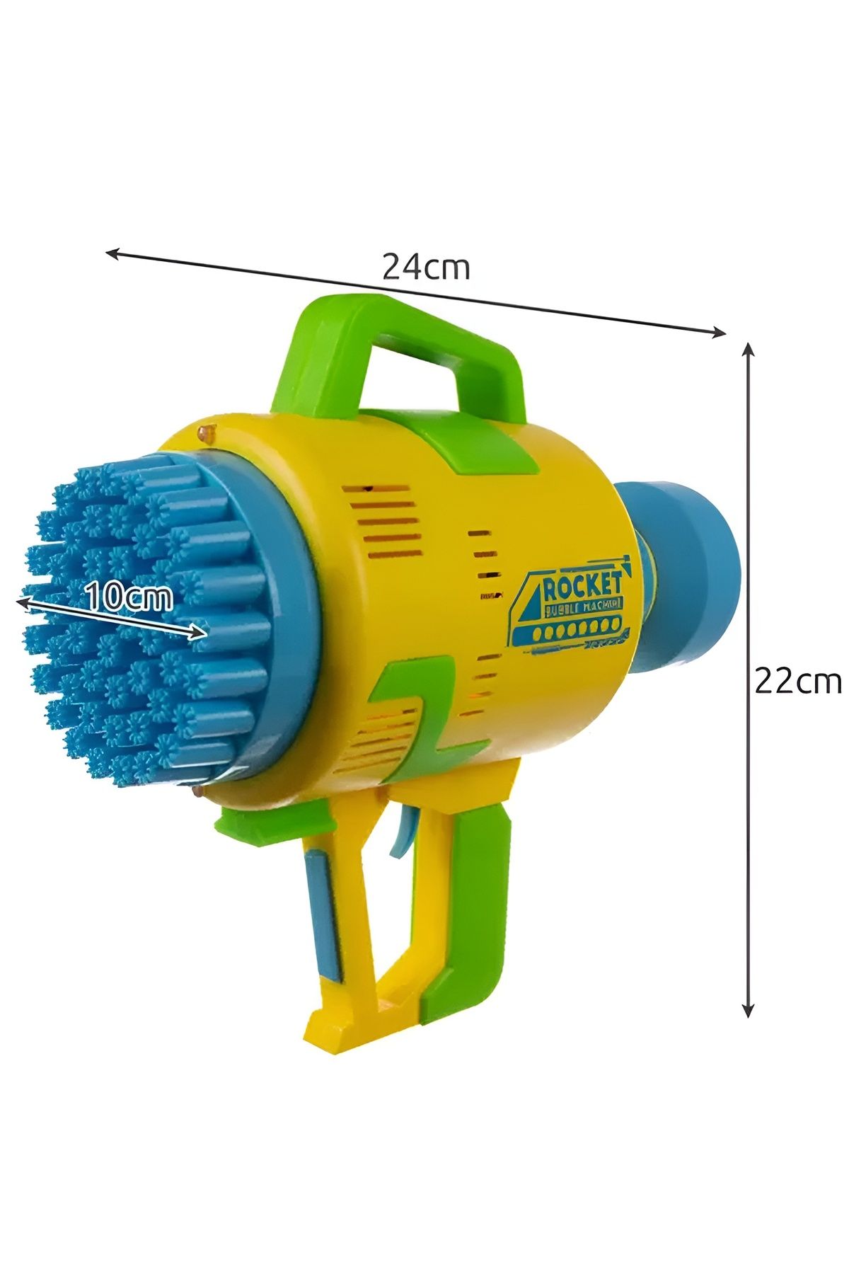 ideal STORE-Pistol cu baloane de sapun BUBBLE SOAP IdealStore, Capacitate suport lichid 150ml, Are 48 de gauri p 2