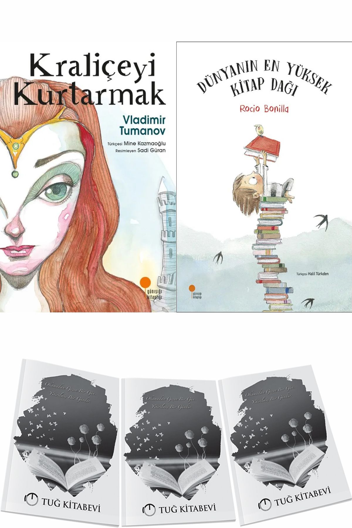 Günışığı Kitaplığı Kraliçeyi Kurtarmak ve Dünyanın En Yüksek Kitap Dağı + Hediyeli
