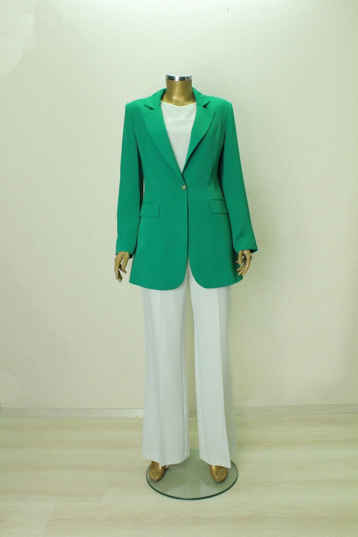 çınar özkan 1154 TEK DÜĞMELİ KLASİK BLAZER CEKET QYS CEKET 1154 #23-06#